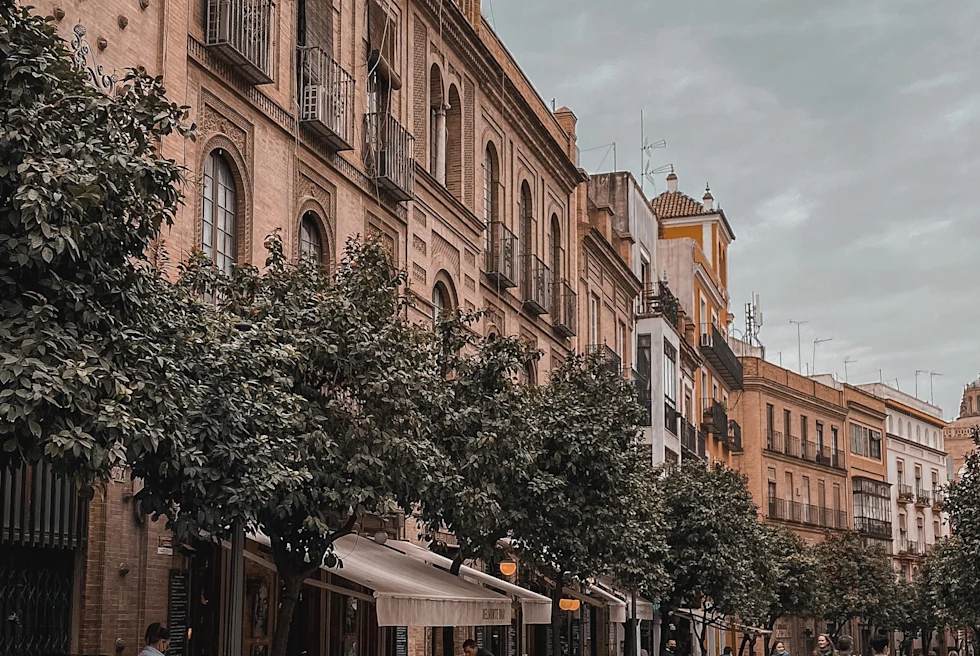 cafe next to street with people walking