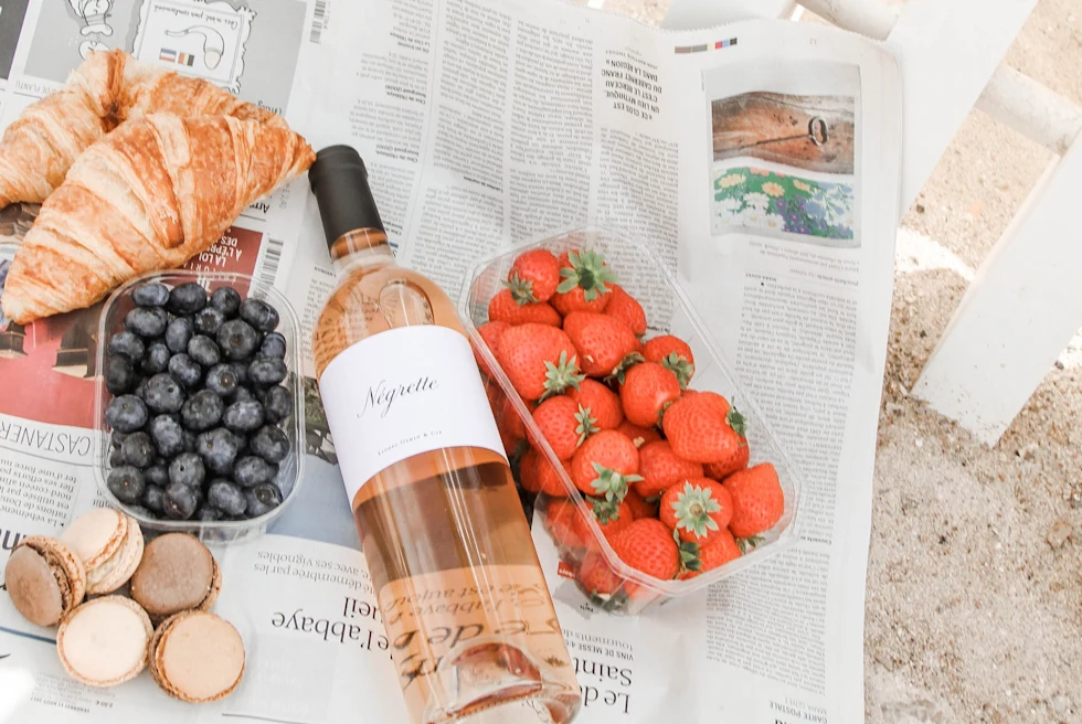 French breakfast on the beach