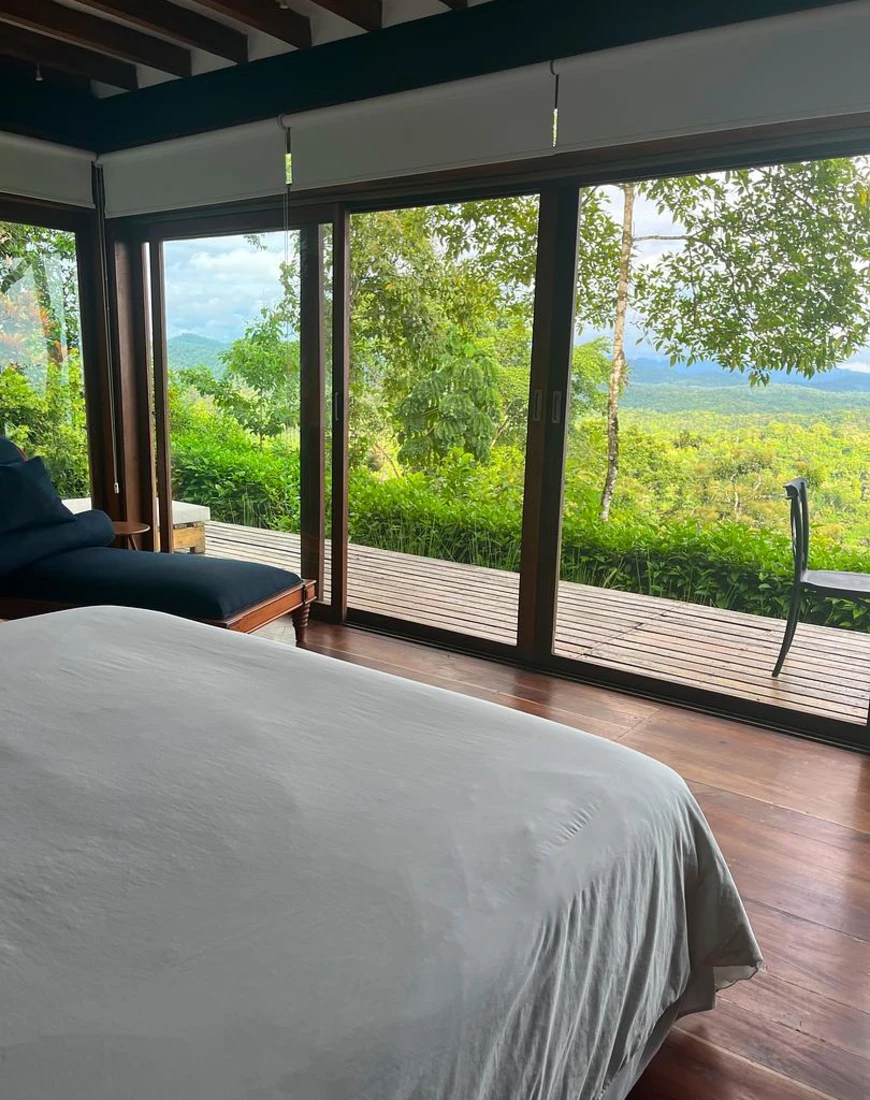 Beautiful view of the jungle/ocean  from the bedroom