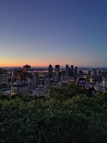 City view in Montreal Canada