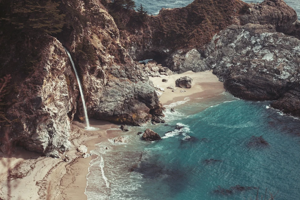 Waterfall in Big Sur, California