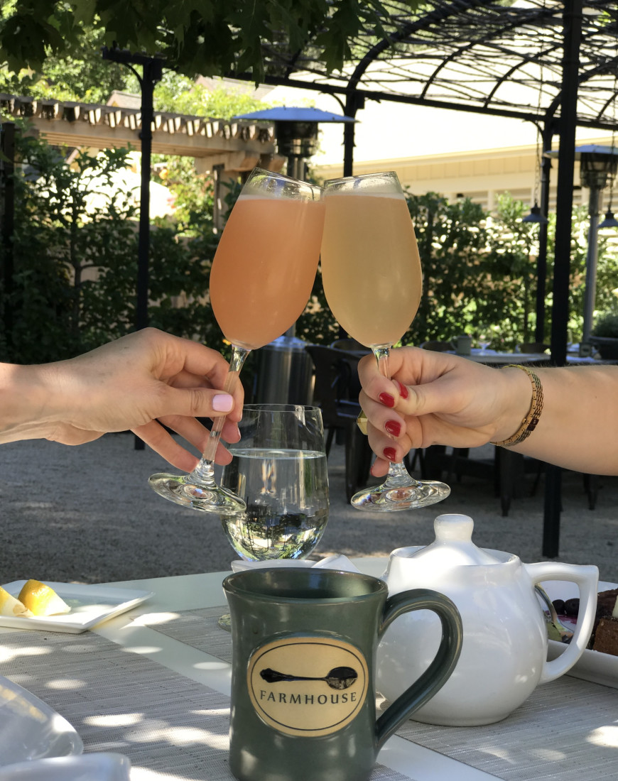 Teapot, cup, and juice glass