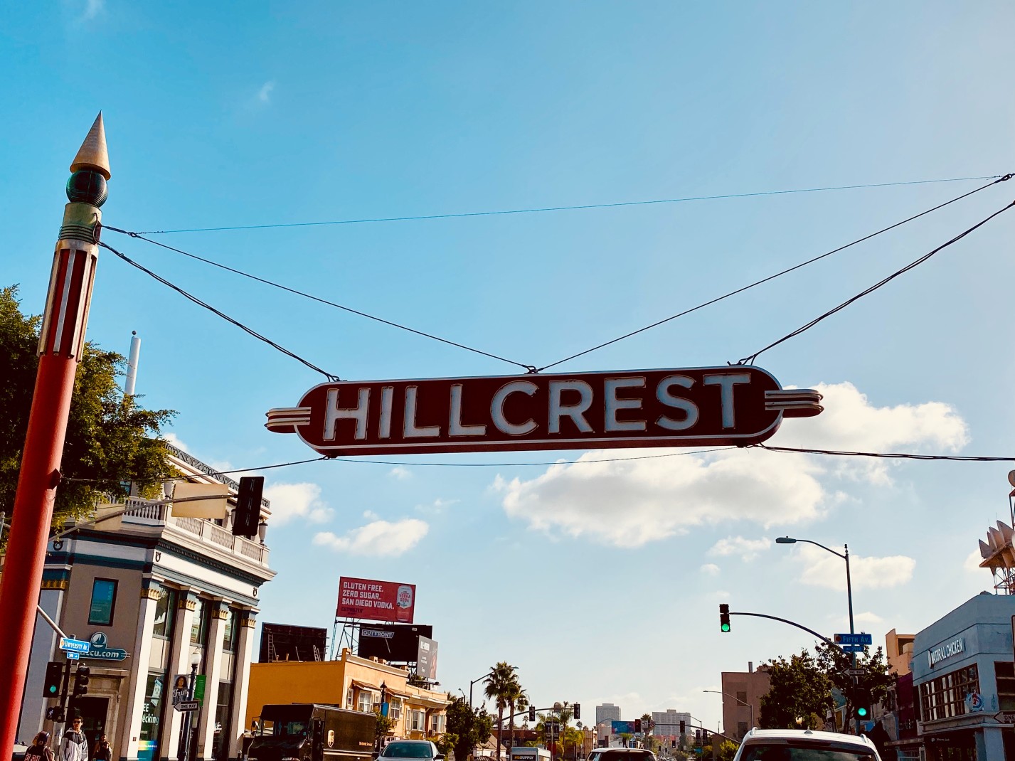 Hillcrest sign in San Diego, California