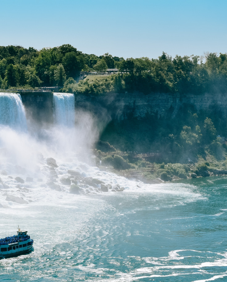 Catching Niagara Falls from Lake Ontario curated by Alli Kozloff