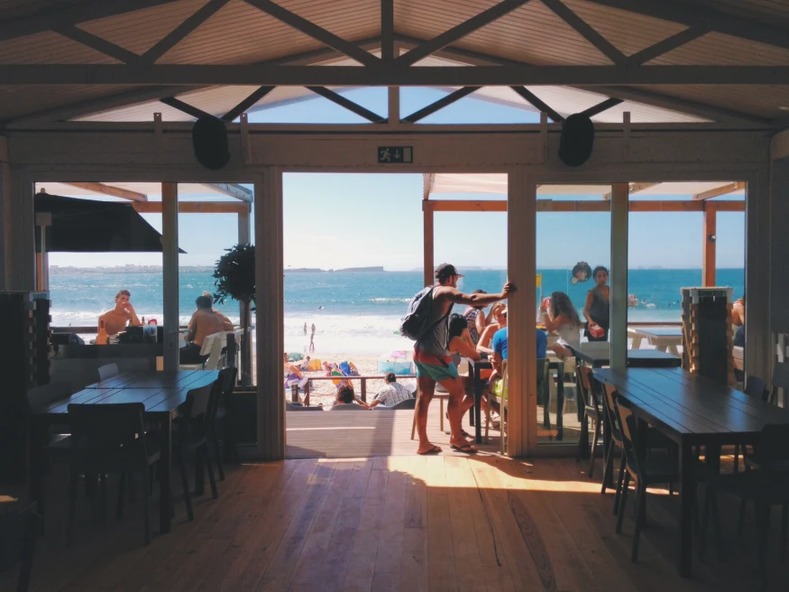 Beach view Cafe.