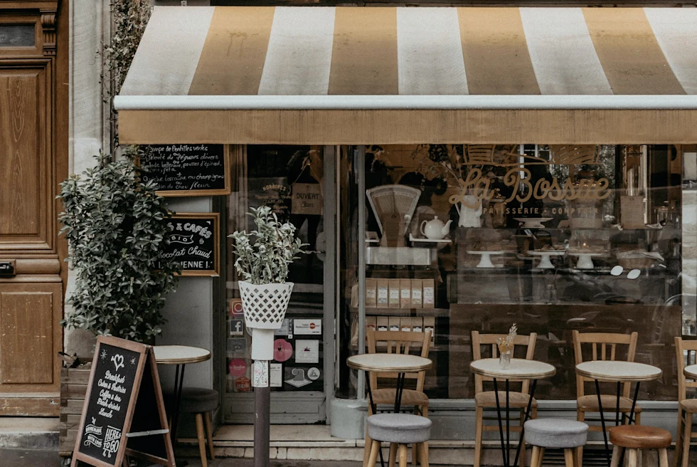 chairs on the sidewalk outdoors