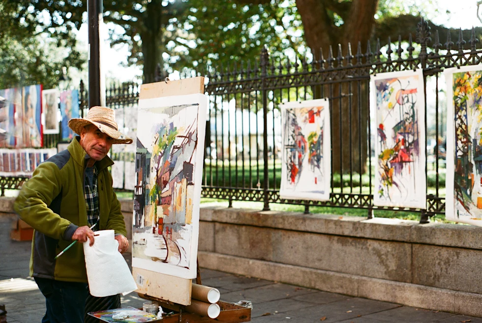 Artist in New Orleans, Louisiana