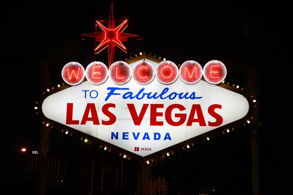 neon sign reads, "welcome to fabulous las vegas nevada"
