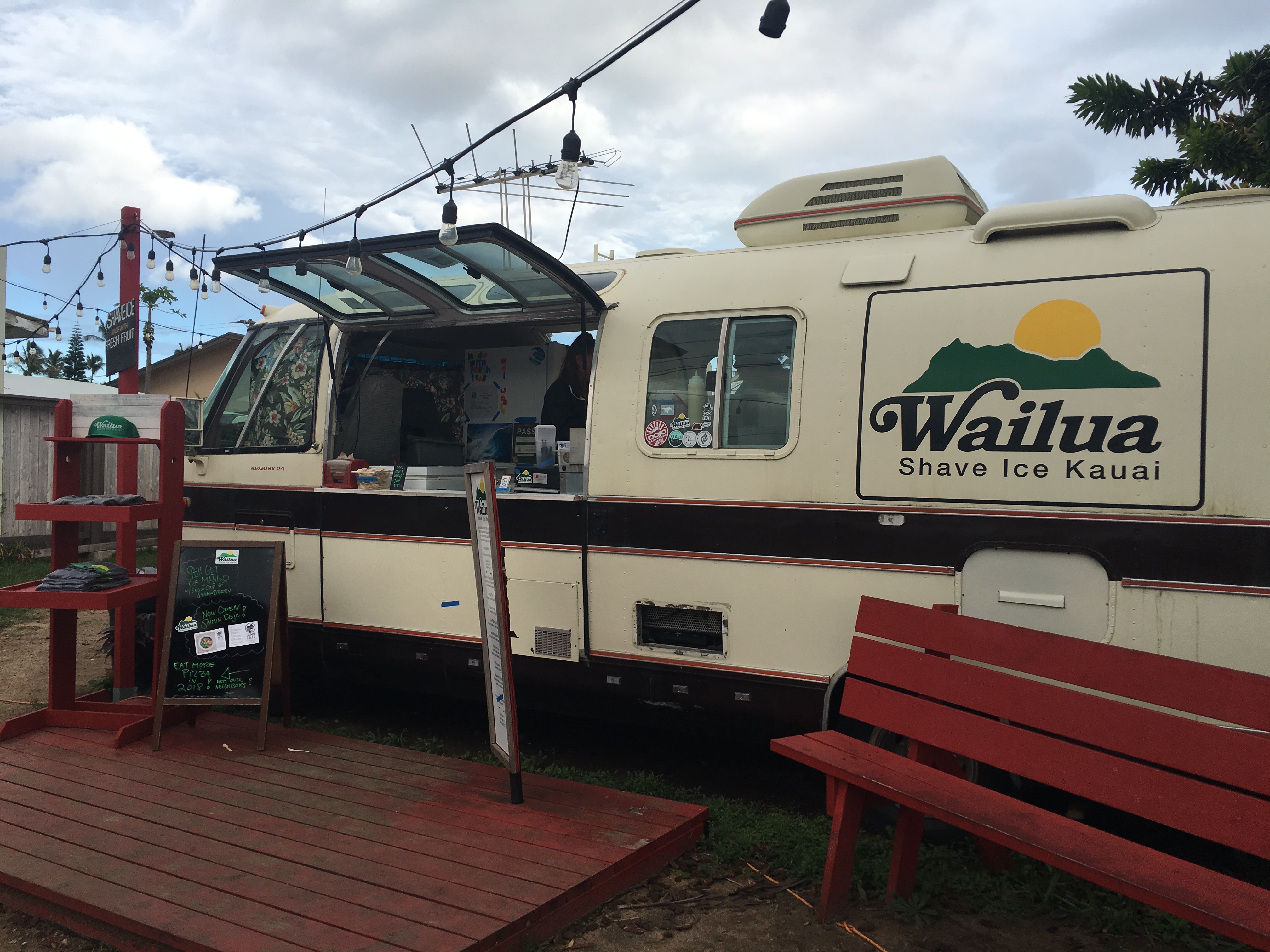 tan food truck during daytime
