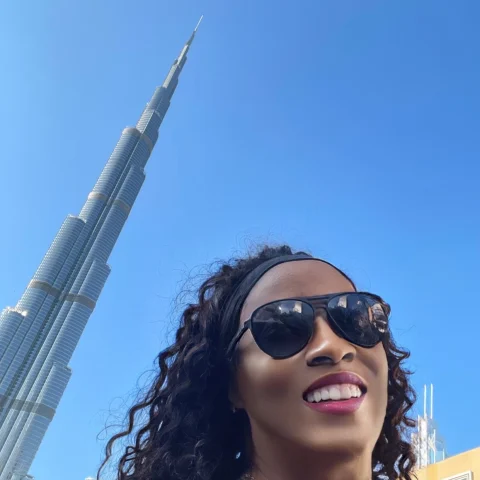 Selfie with Burj Khalifa