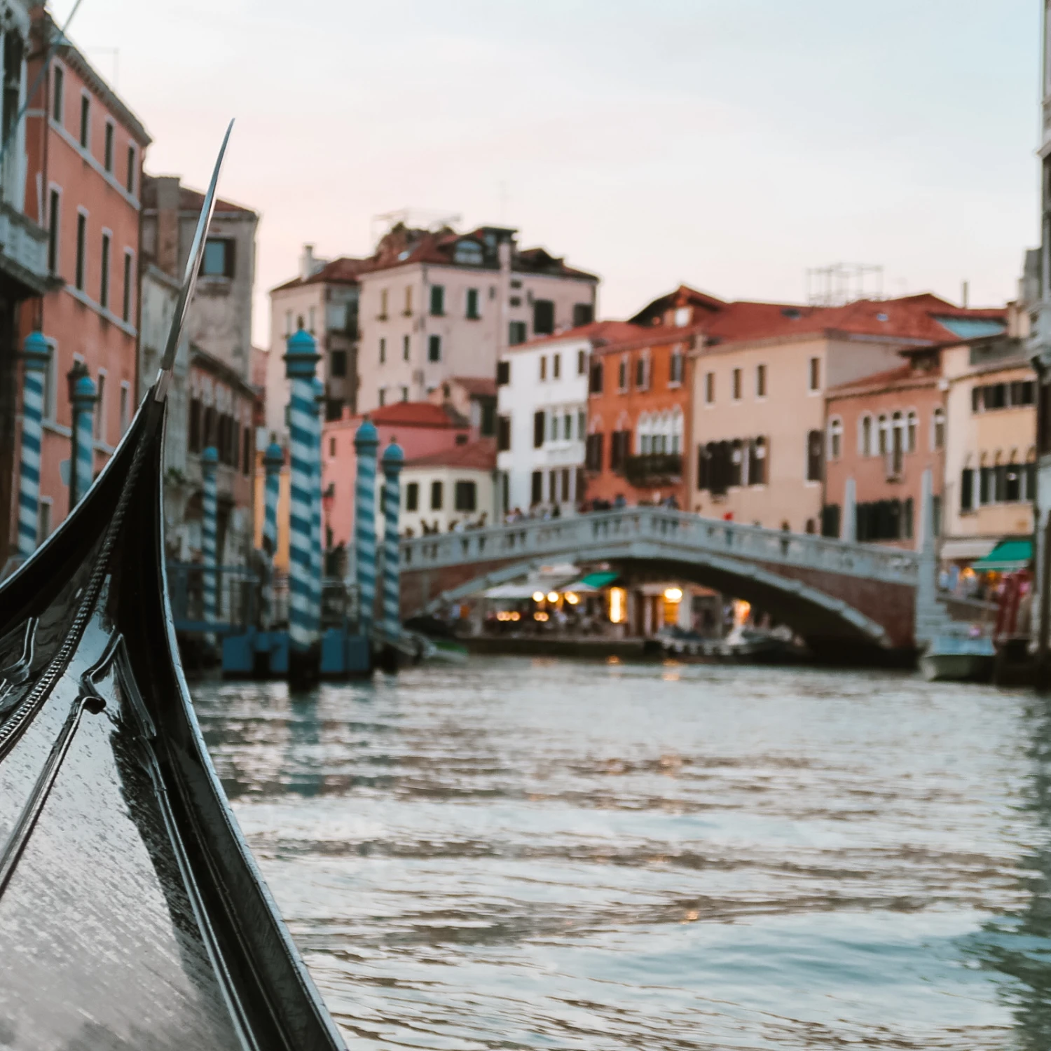 boat in the Venice river 
