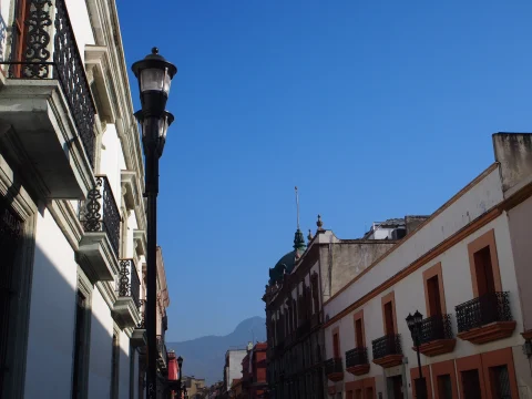 City view of Oaxaca Mexico