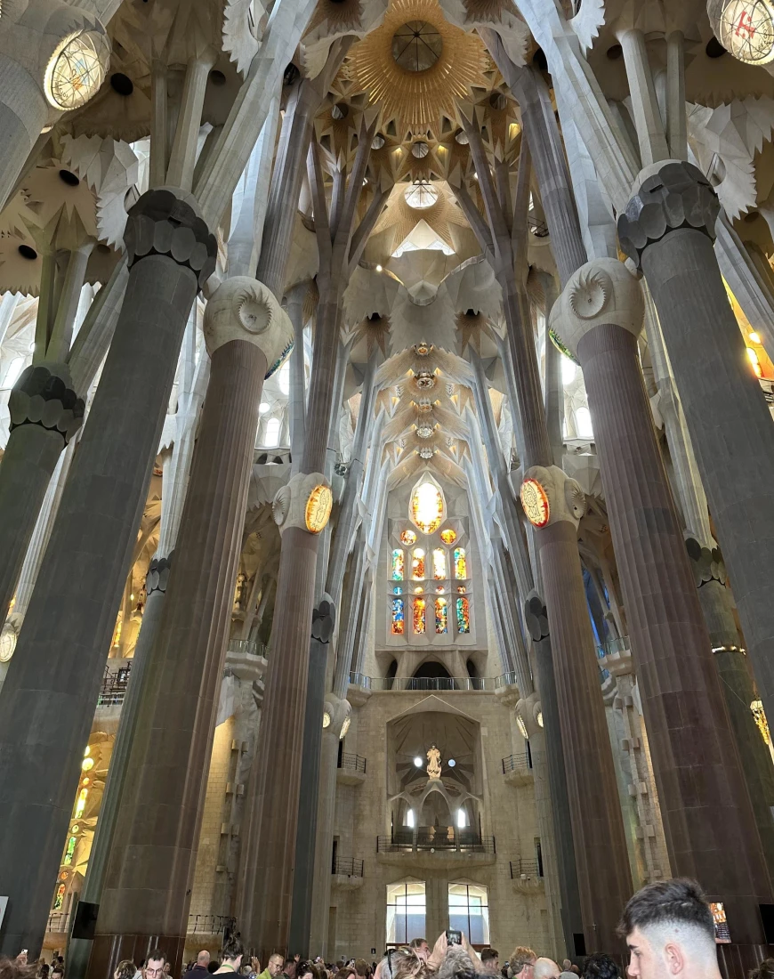 tall ceilings of ornate church