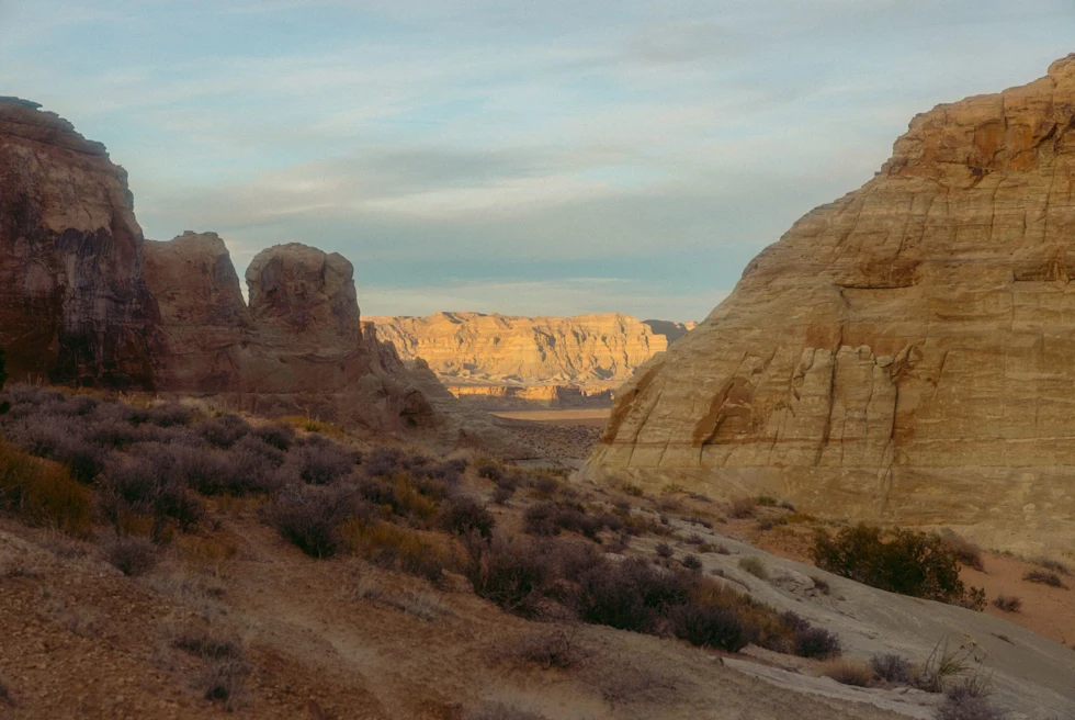 Rocky hills in dessert.