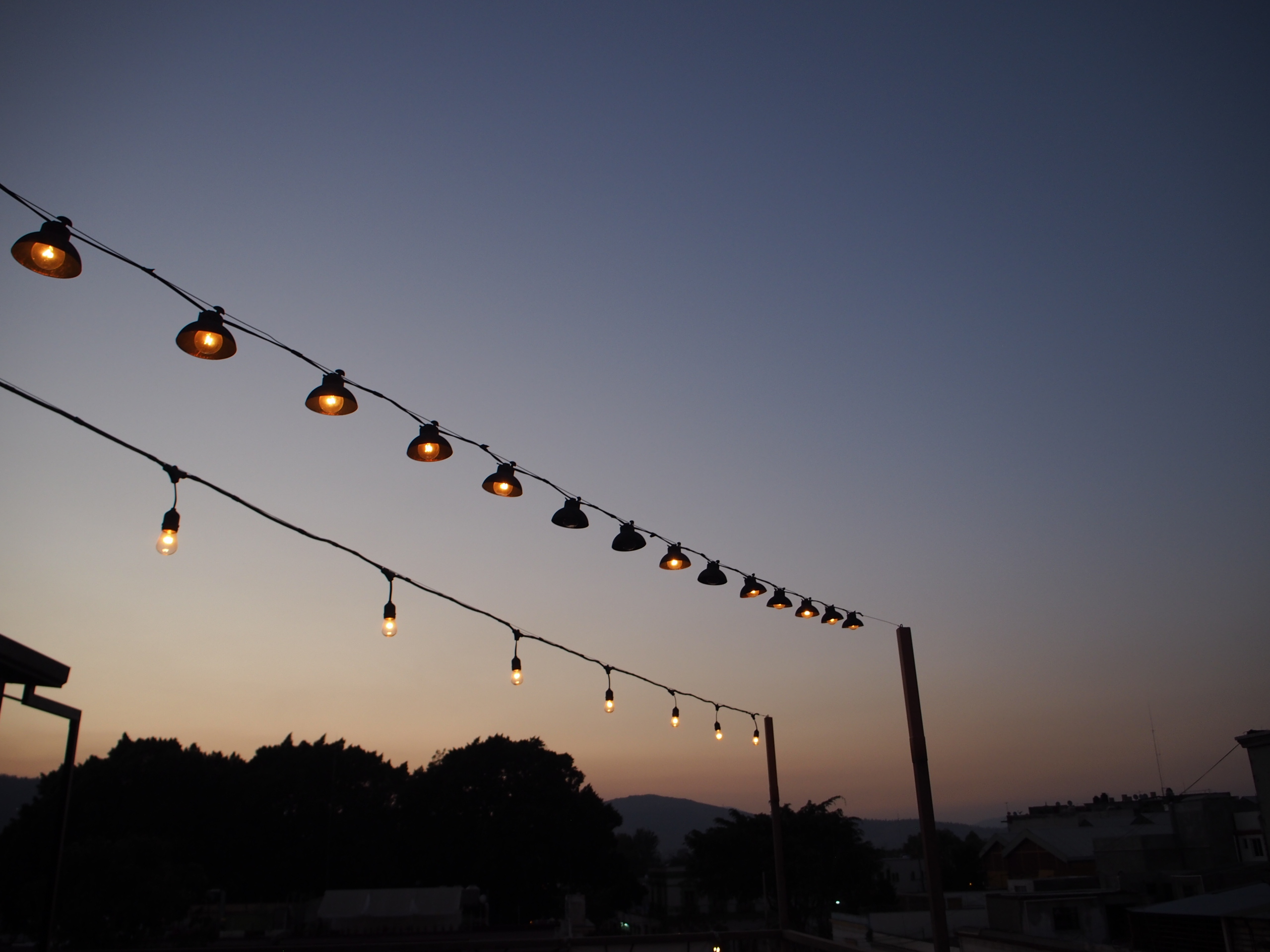 Sunset over Magnolia Mezcal Cafe