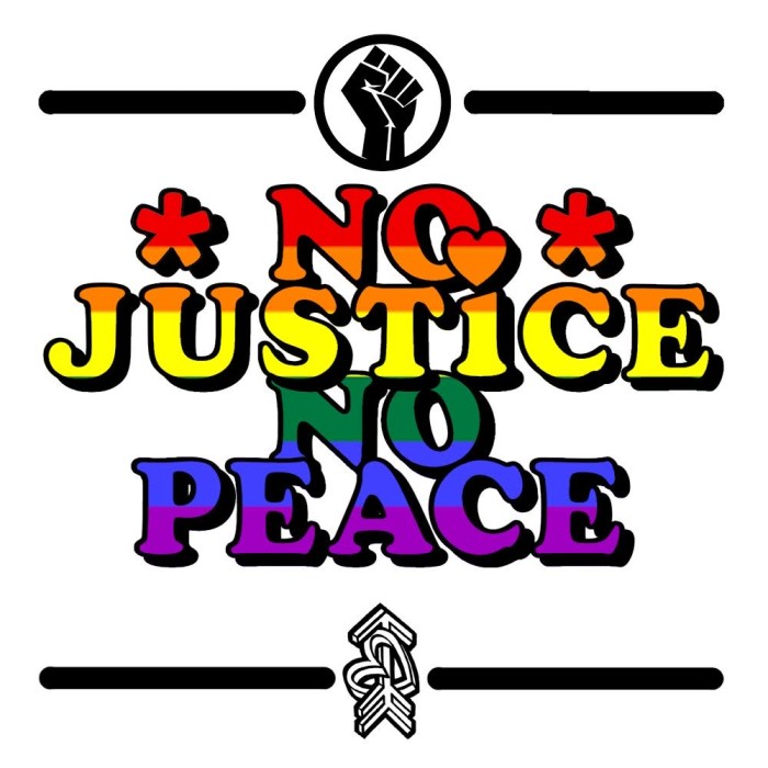 No justice no peace 