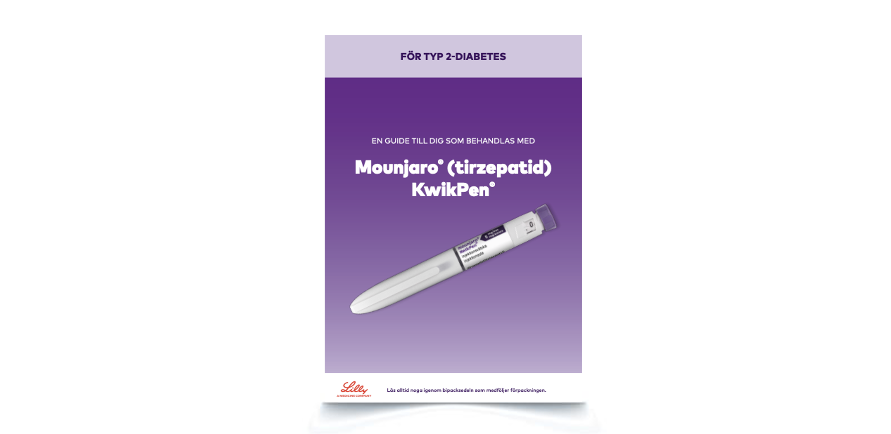 Typ 2-diabetes Mounjaro patientbroschyr