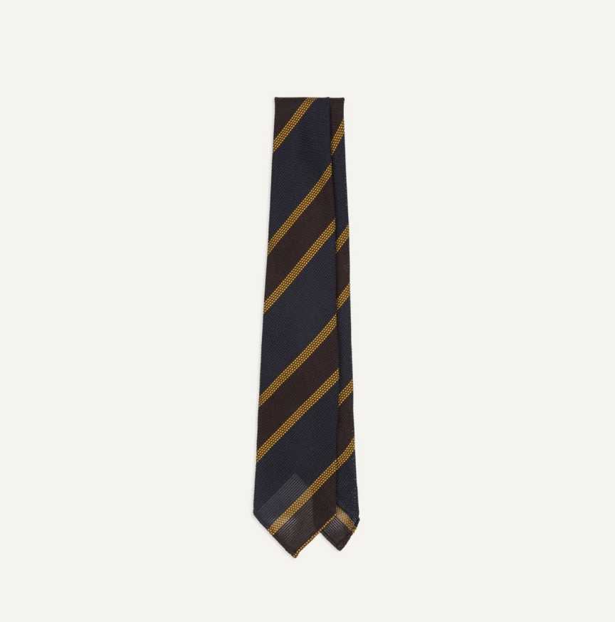 Drake's silk fina grenadine tie