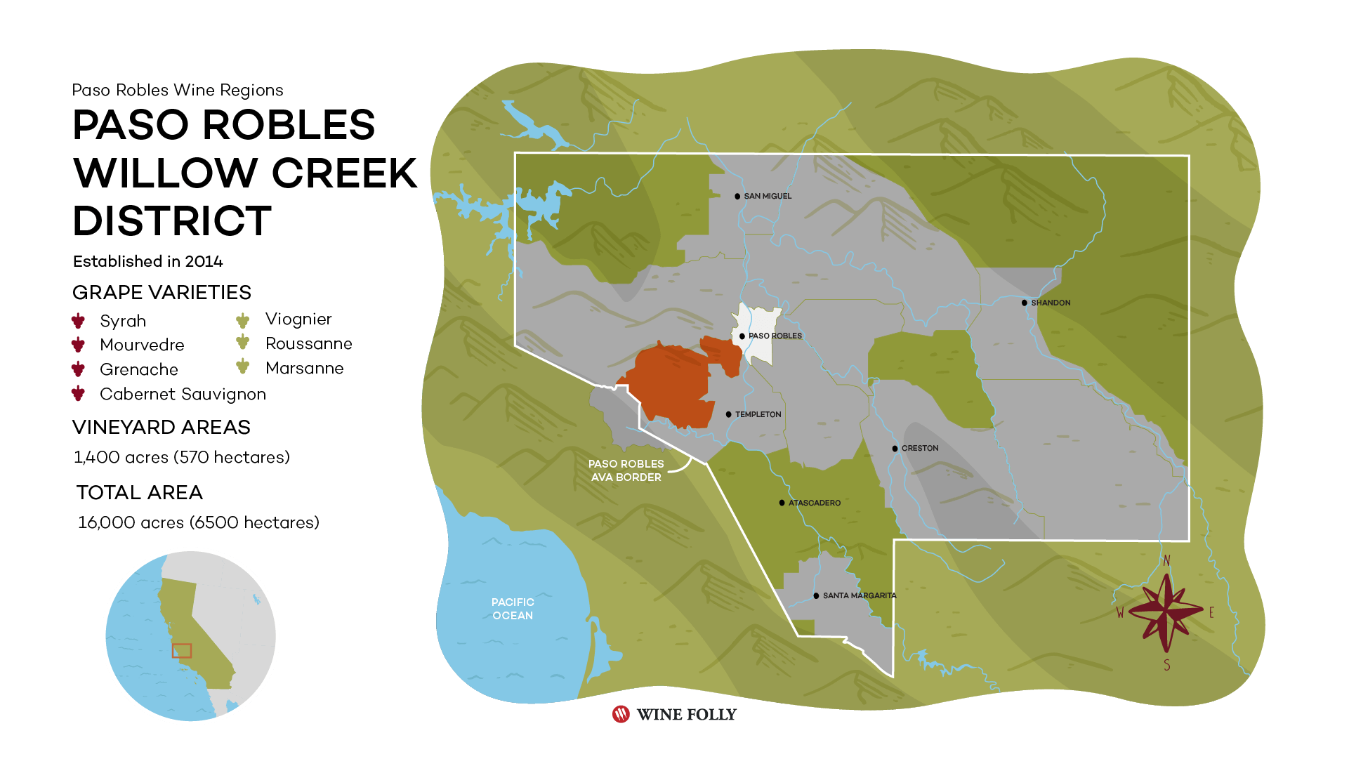 Paso Robles Willow Creek District Paso Robles Wine Regions Wine Folly