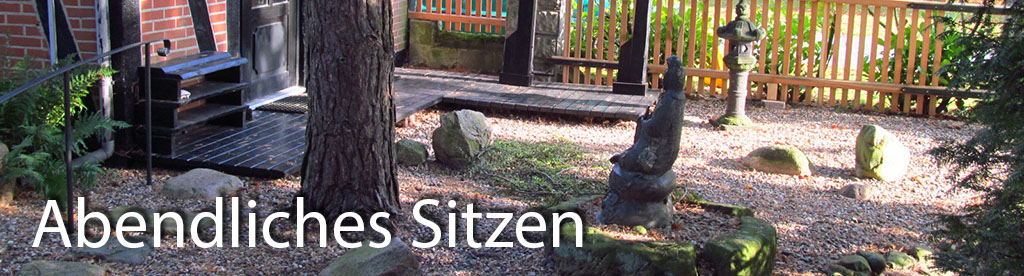 Abendliches Sitzen