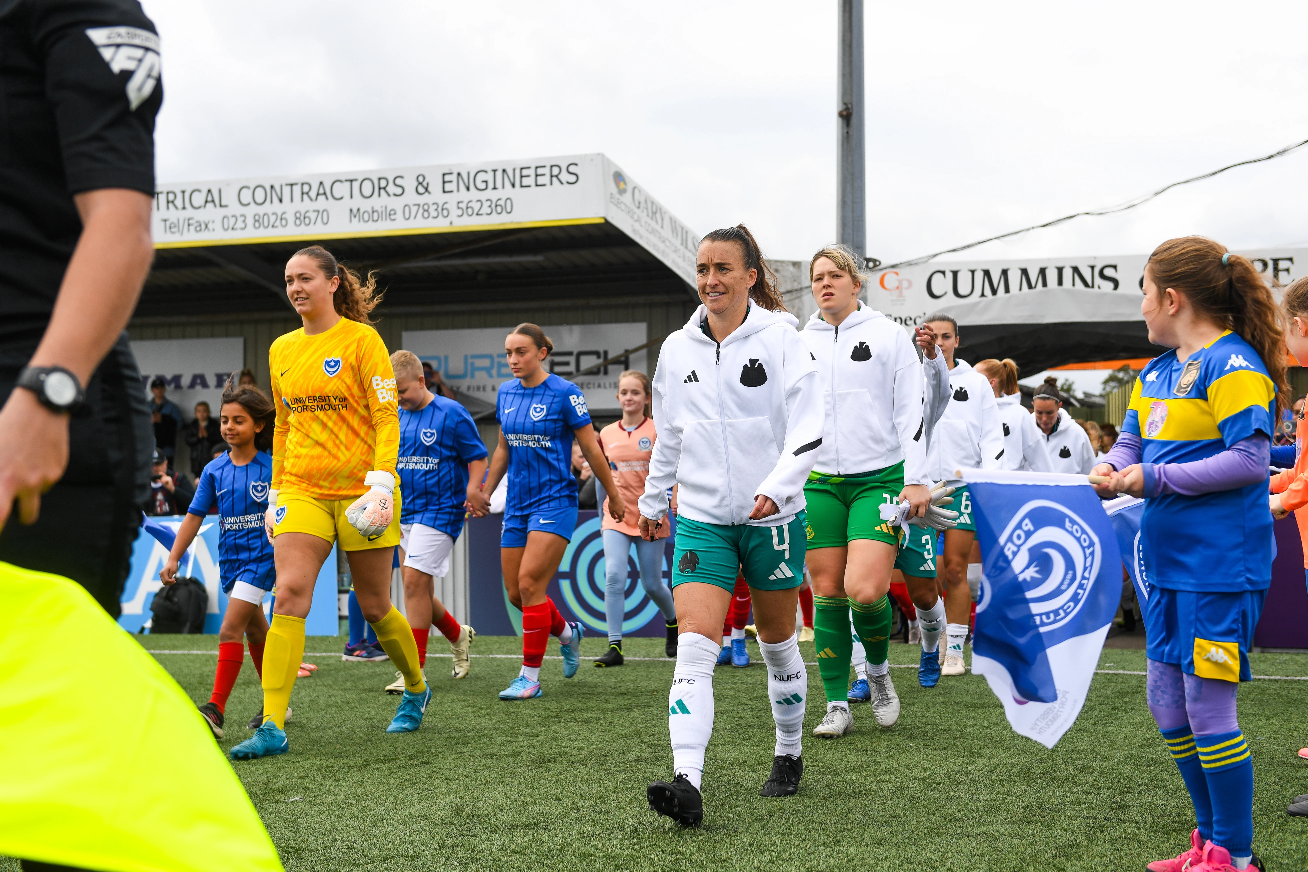 Amber Keegan Stobbs leads out