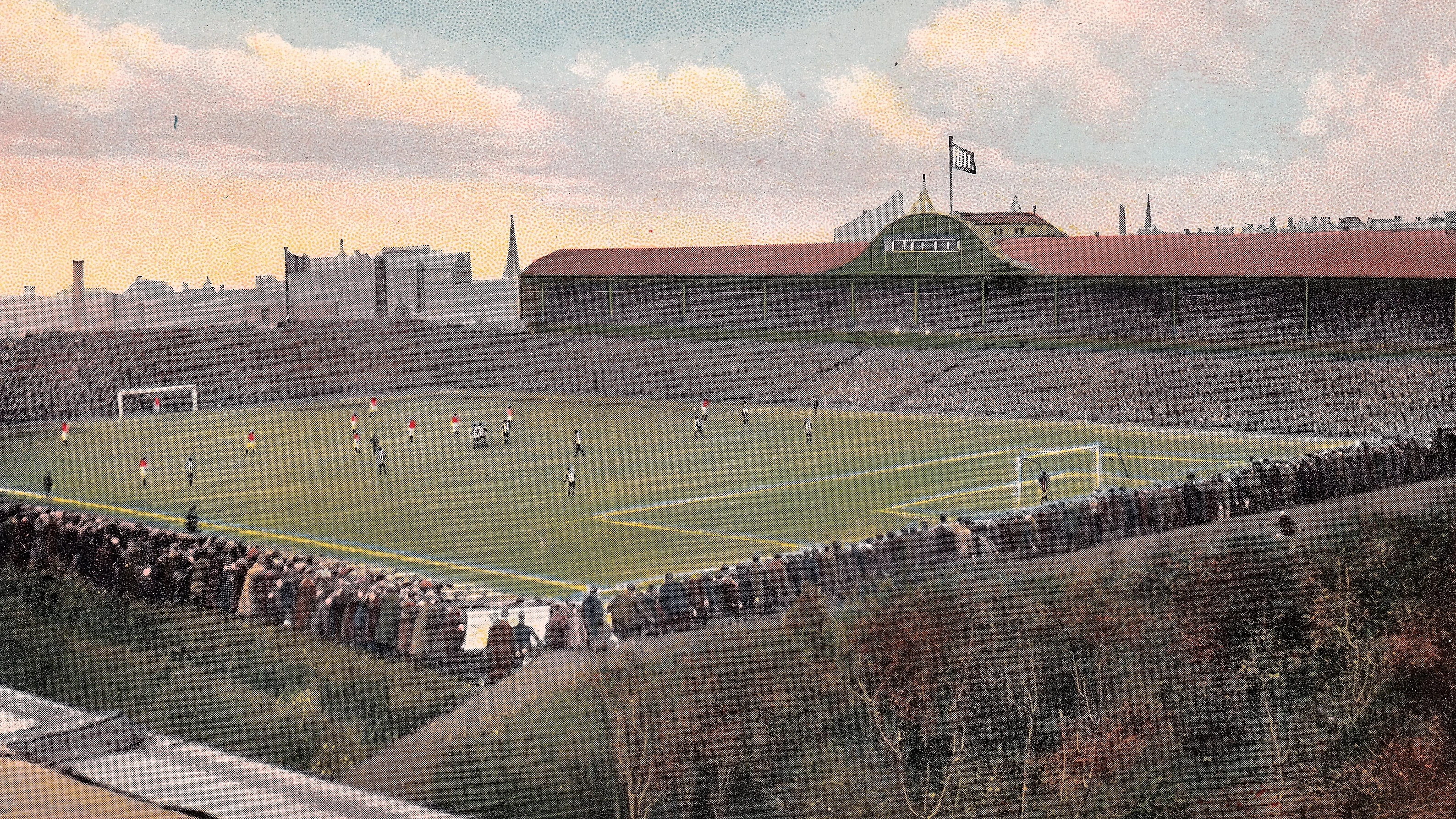 A postcard of St. James' Park from the North East corner, 1908