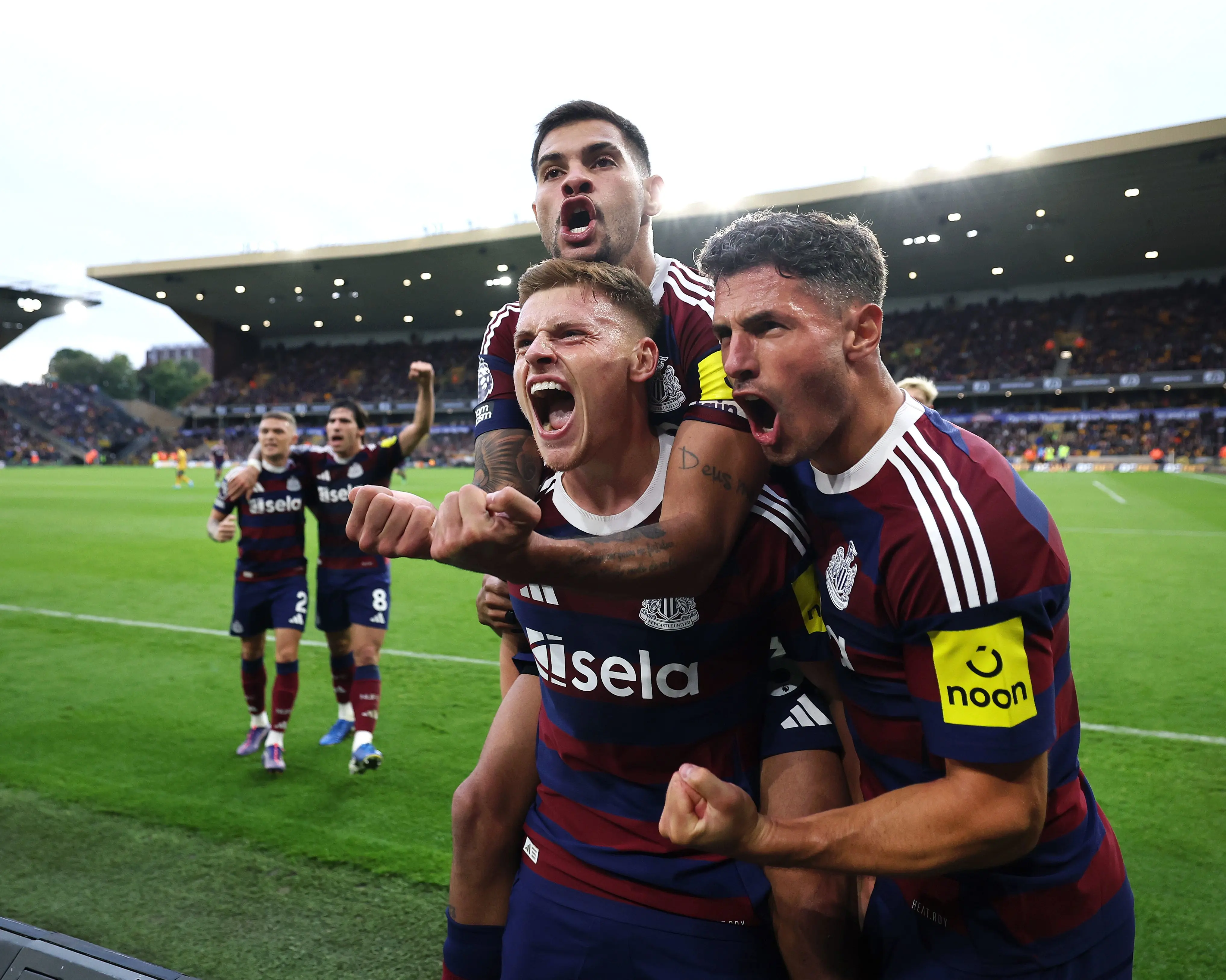 Newcastle United celebrate