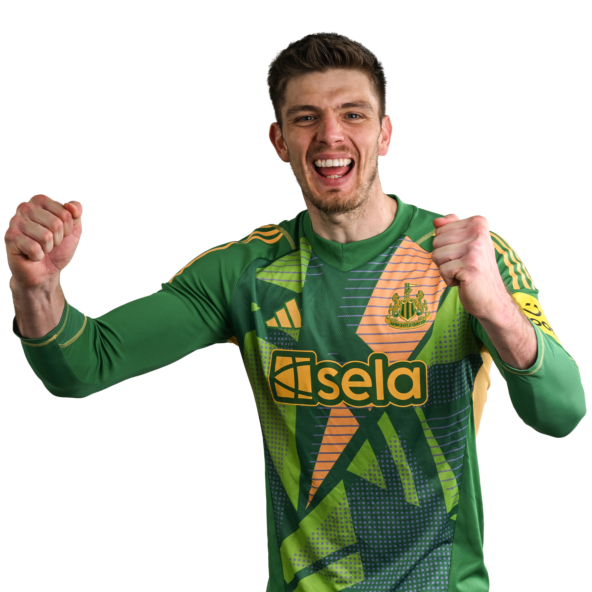 Nick Pope celebration headshot