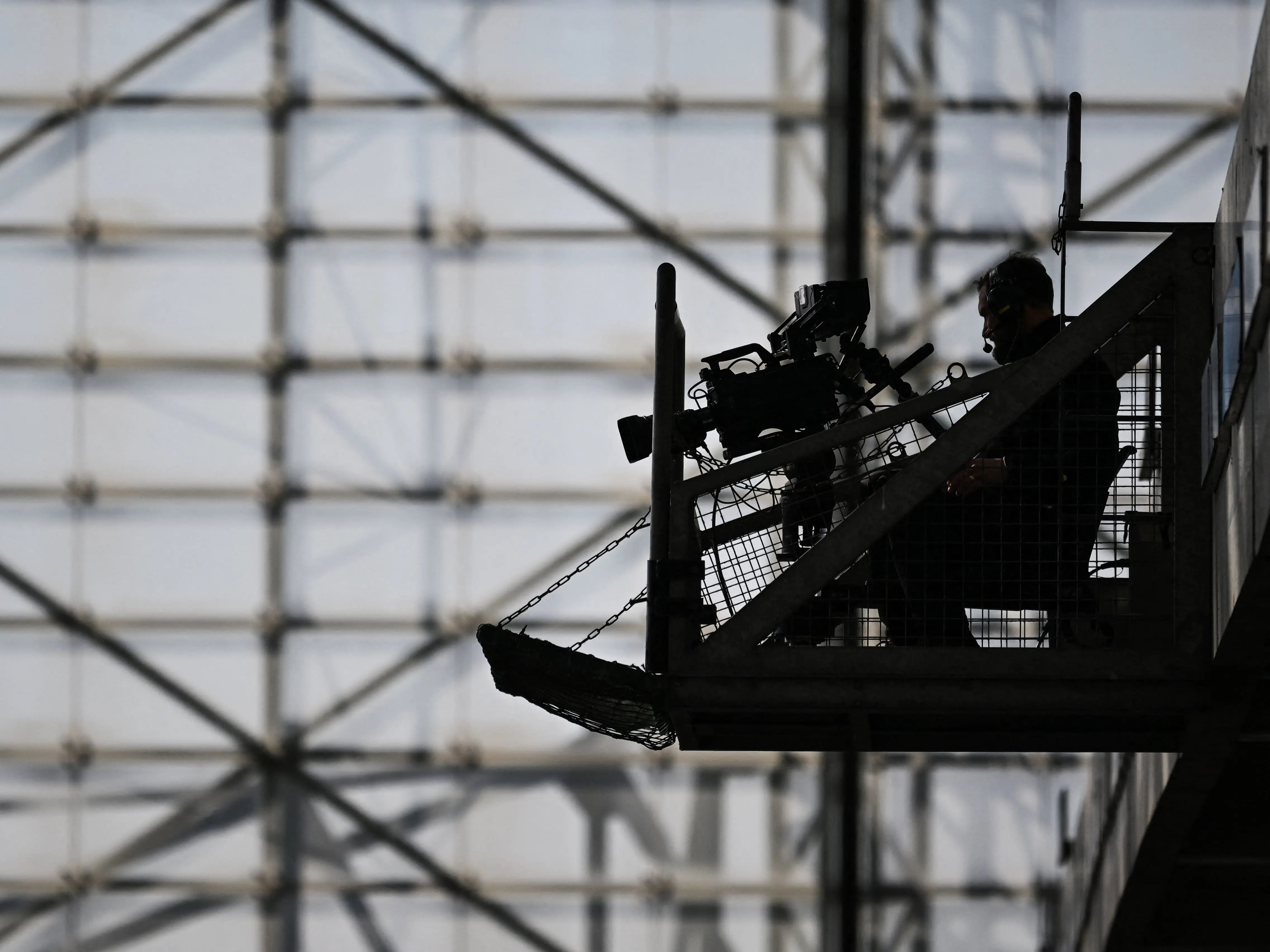 TV camera stadium image