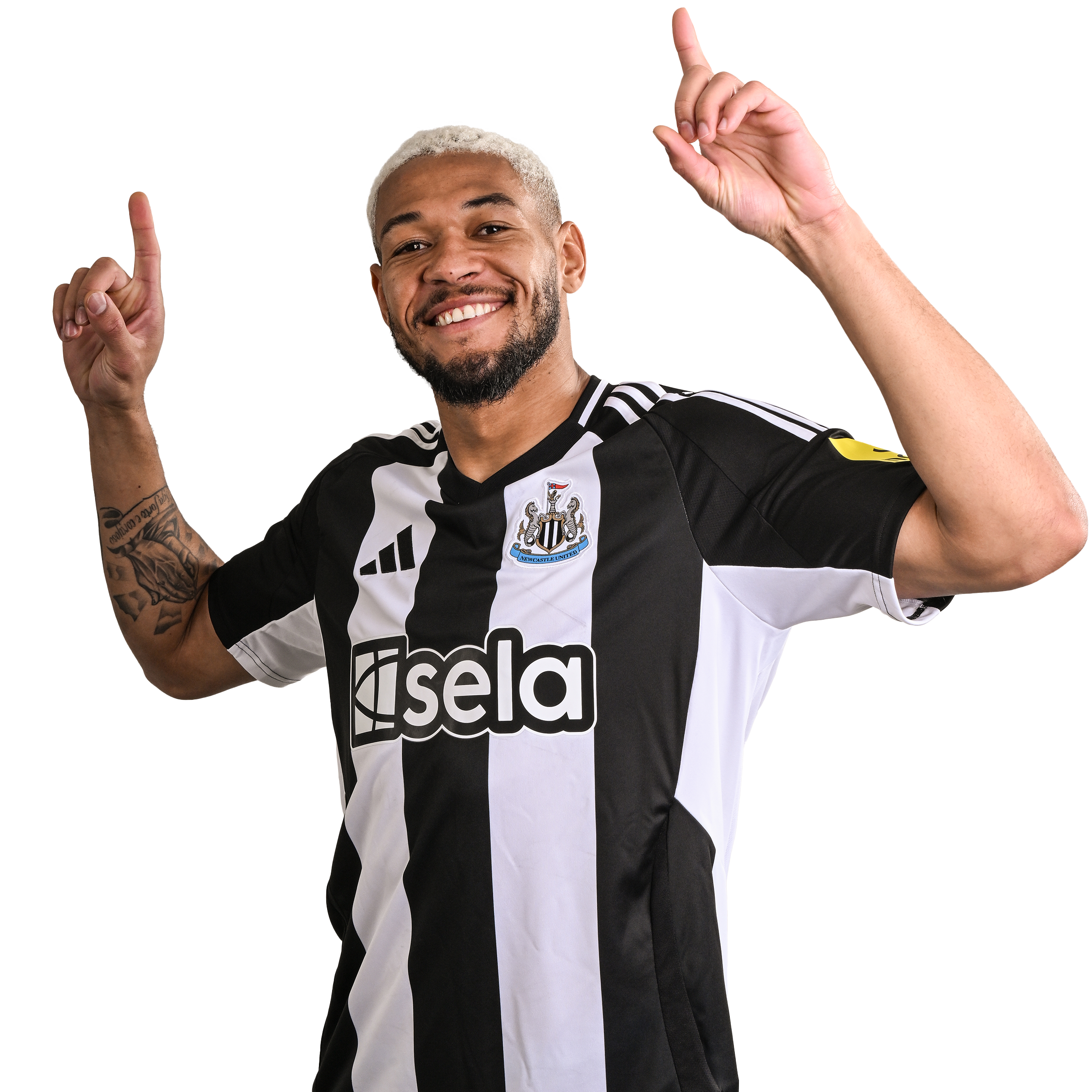 Joelinton celebration headshot