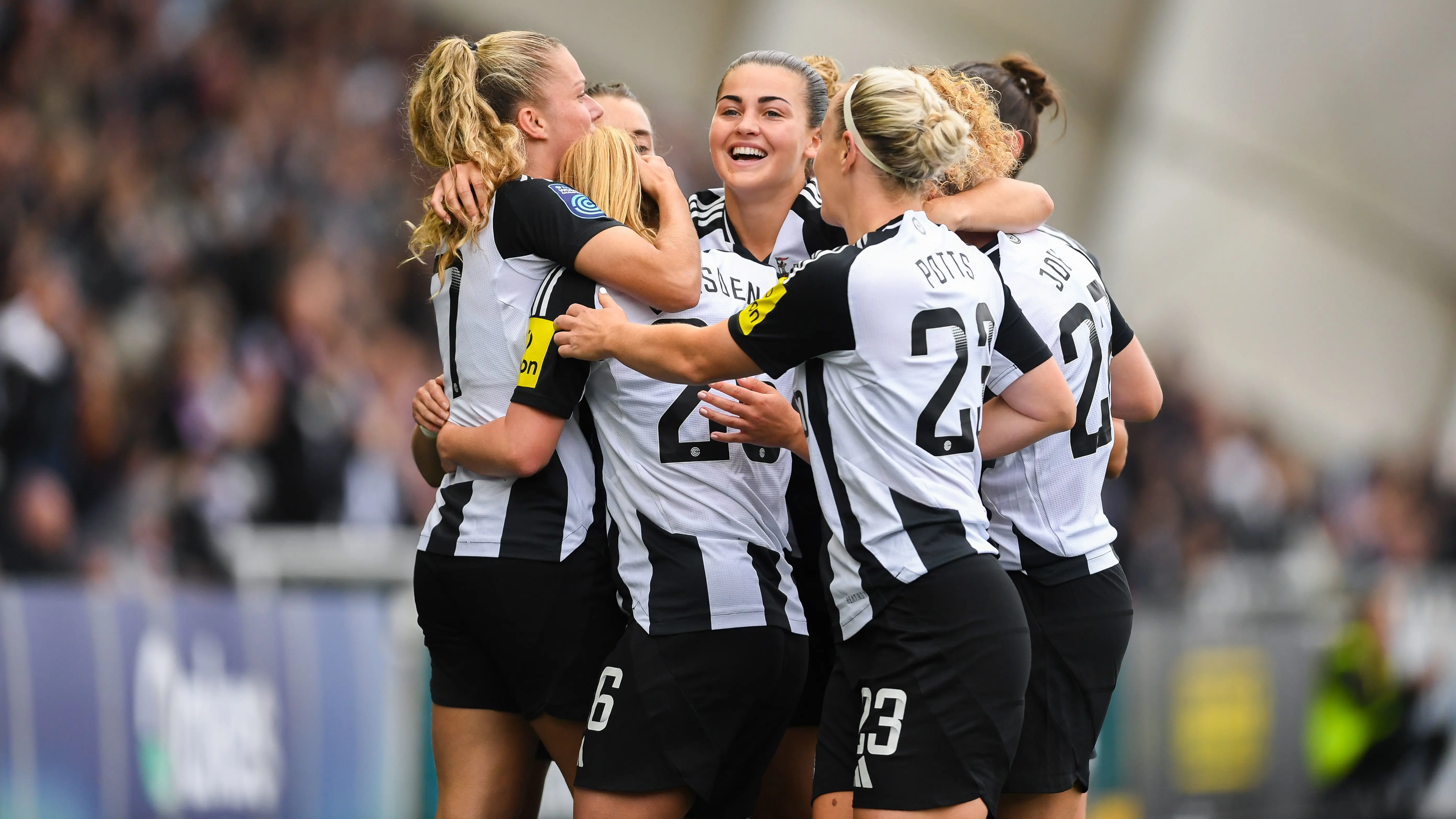 Newcastle United Women celebrate