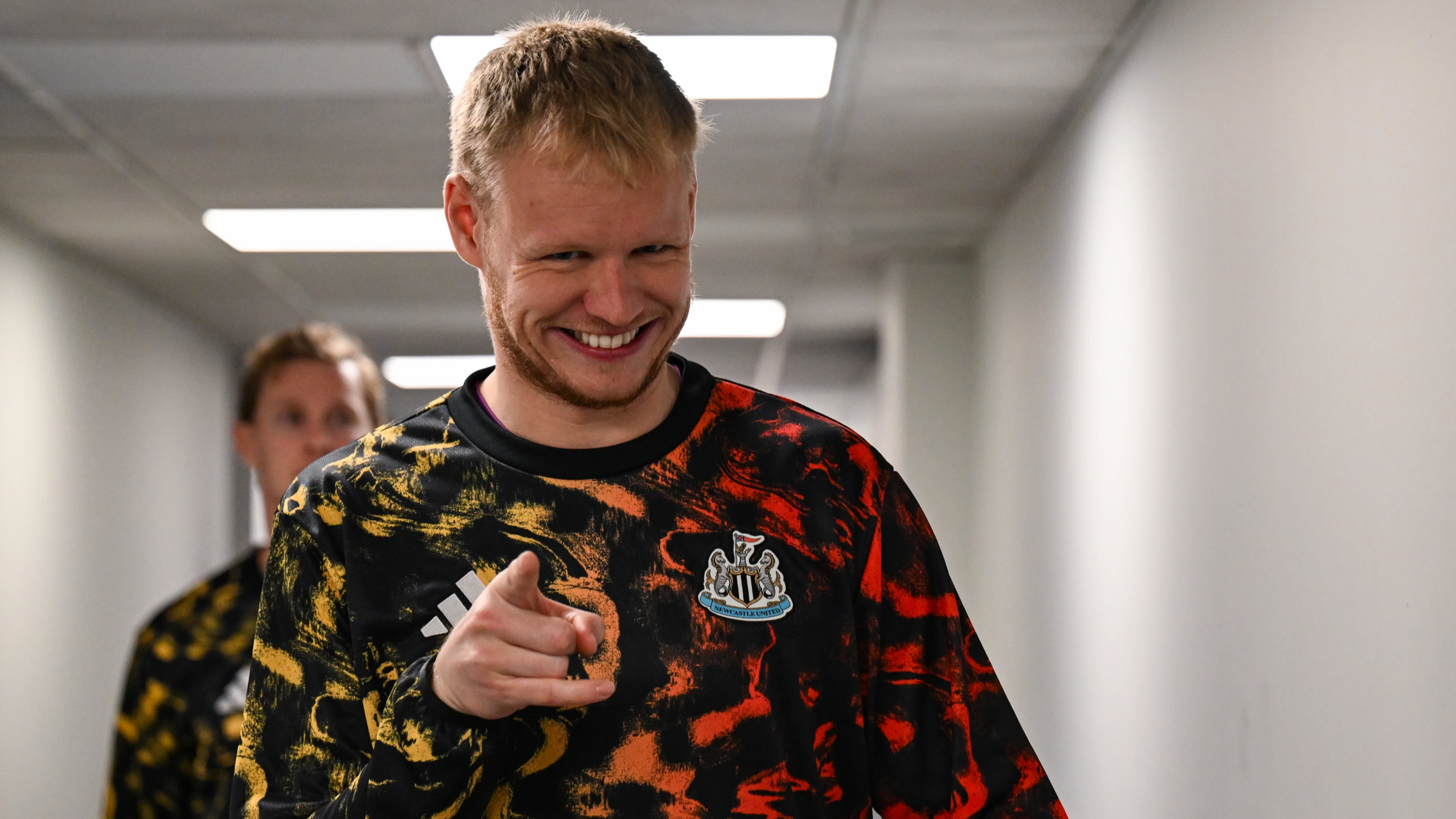 Aaron Ramsdale celebrates