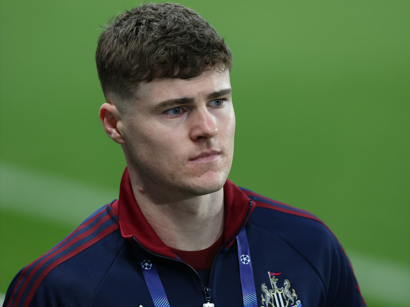Alex Murphy arriving for the Newcastle vs Qarabag match