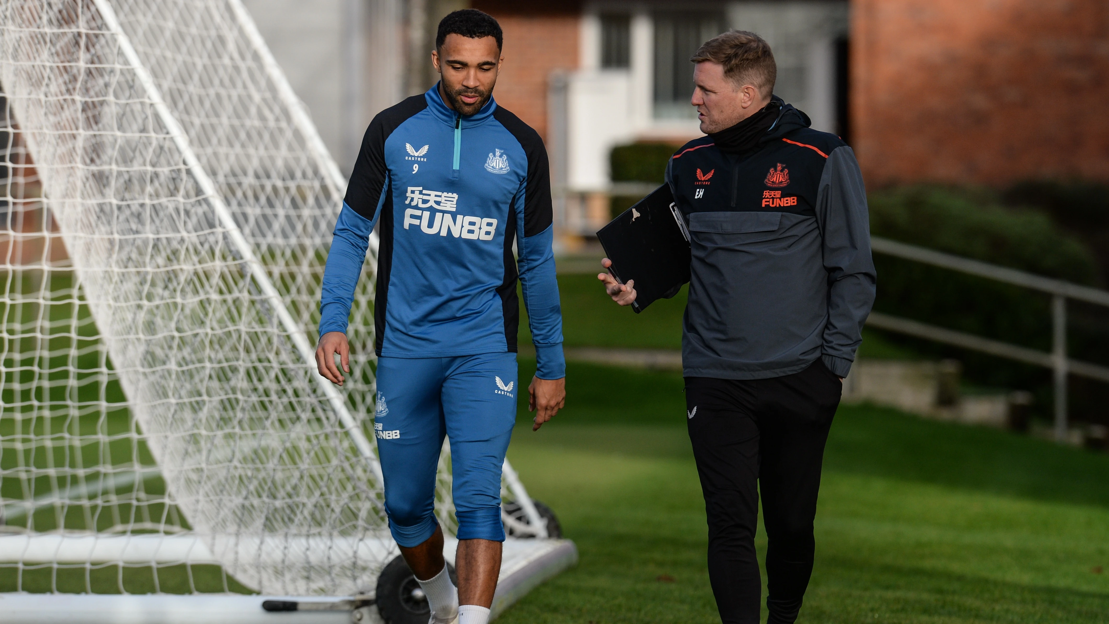 callum-wilson-eddie-howe-training