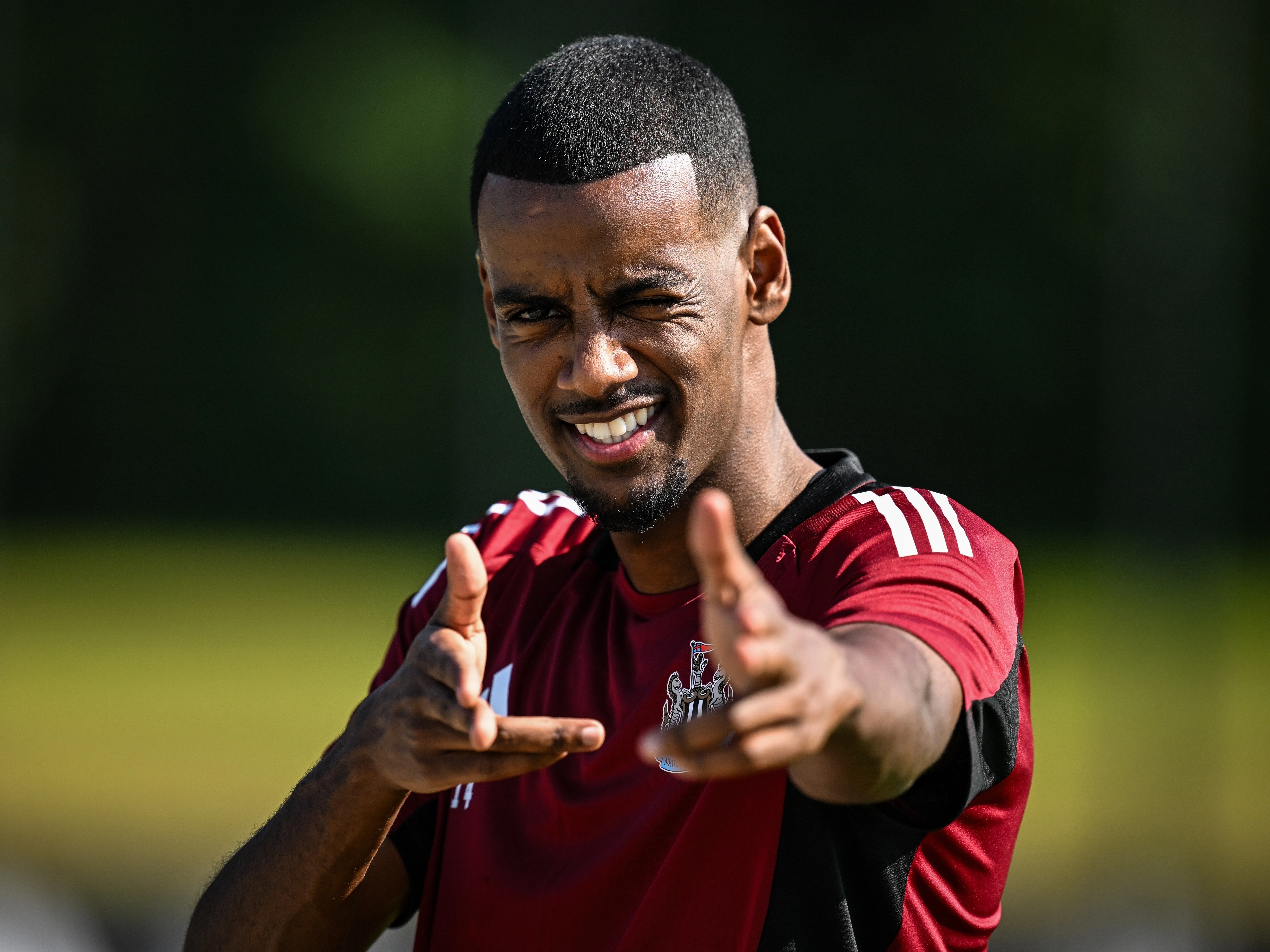 Alexander Isak at adidas HQ