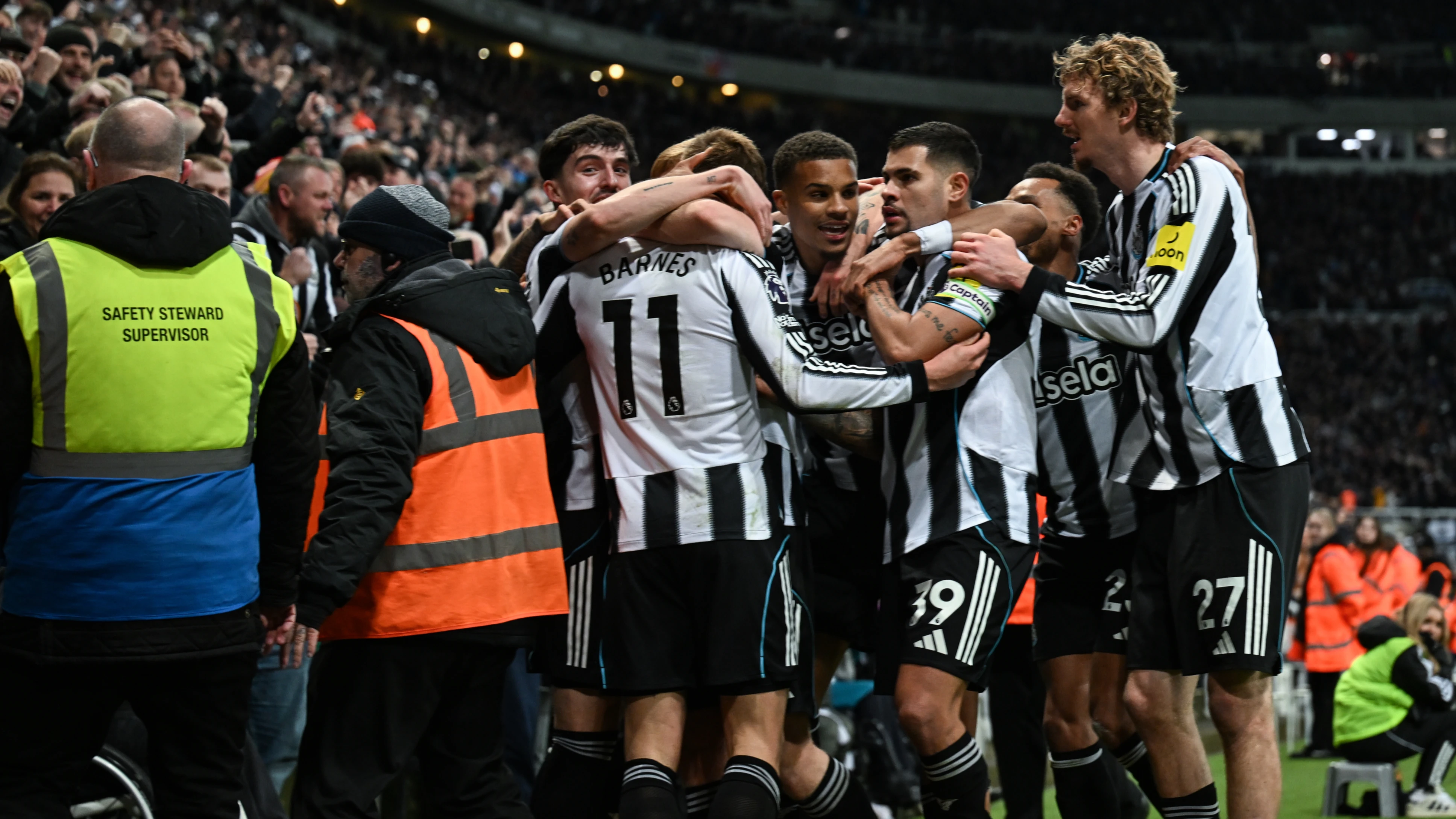 NUFC celebrations vs City