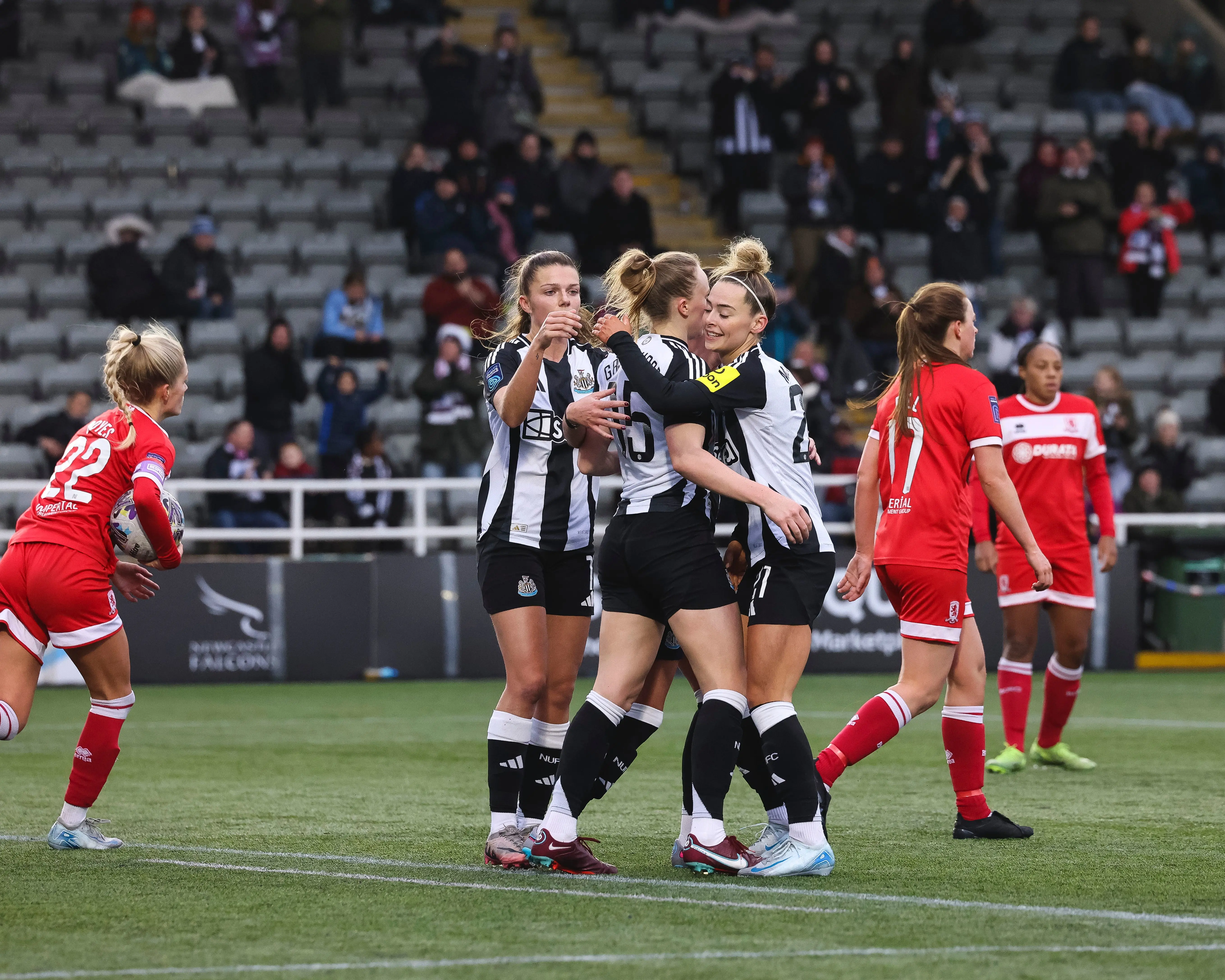 Newcastle United Women celebrate Middlesbrough image