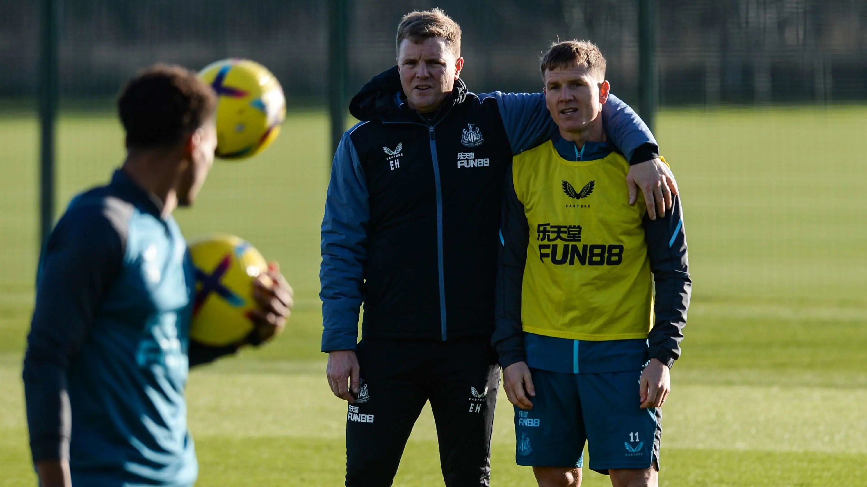 eddie-howe-matt-ritchie-training