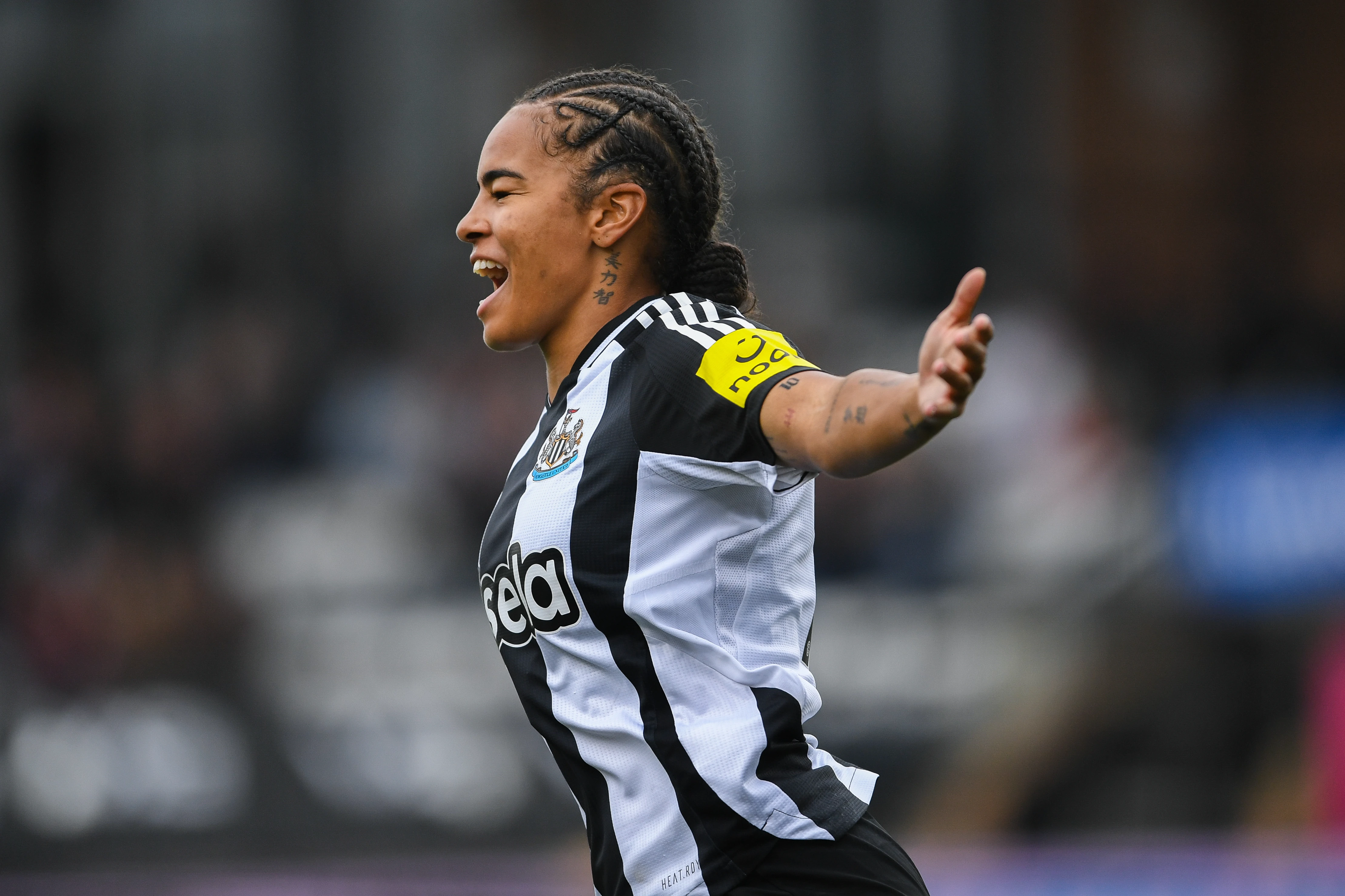 Shania Hayles Goal Celebration