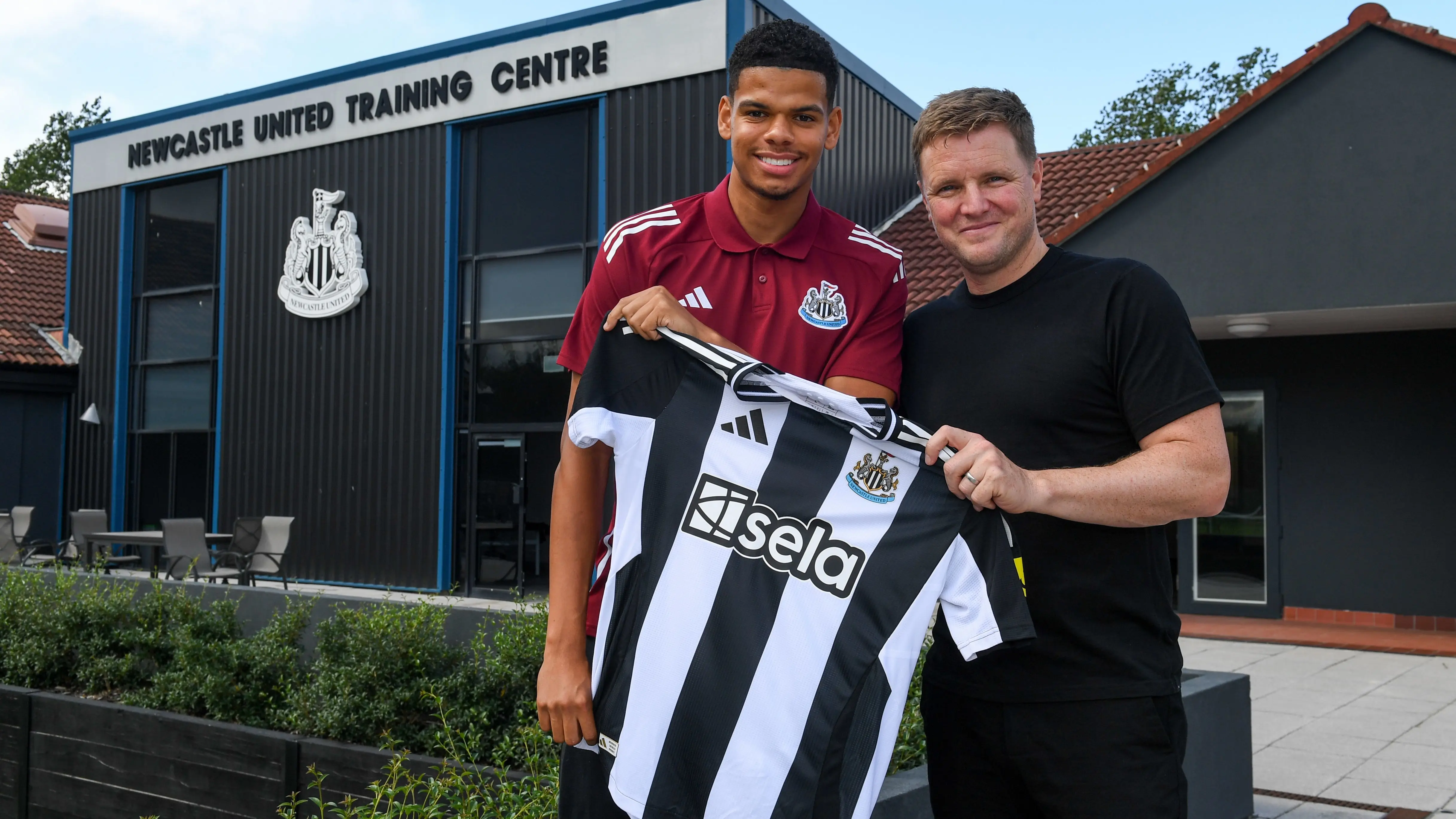 William Osula and Eddie Howe