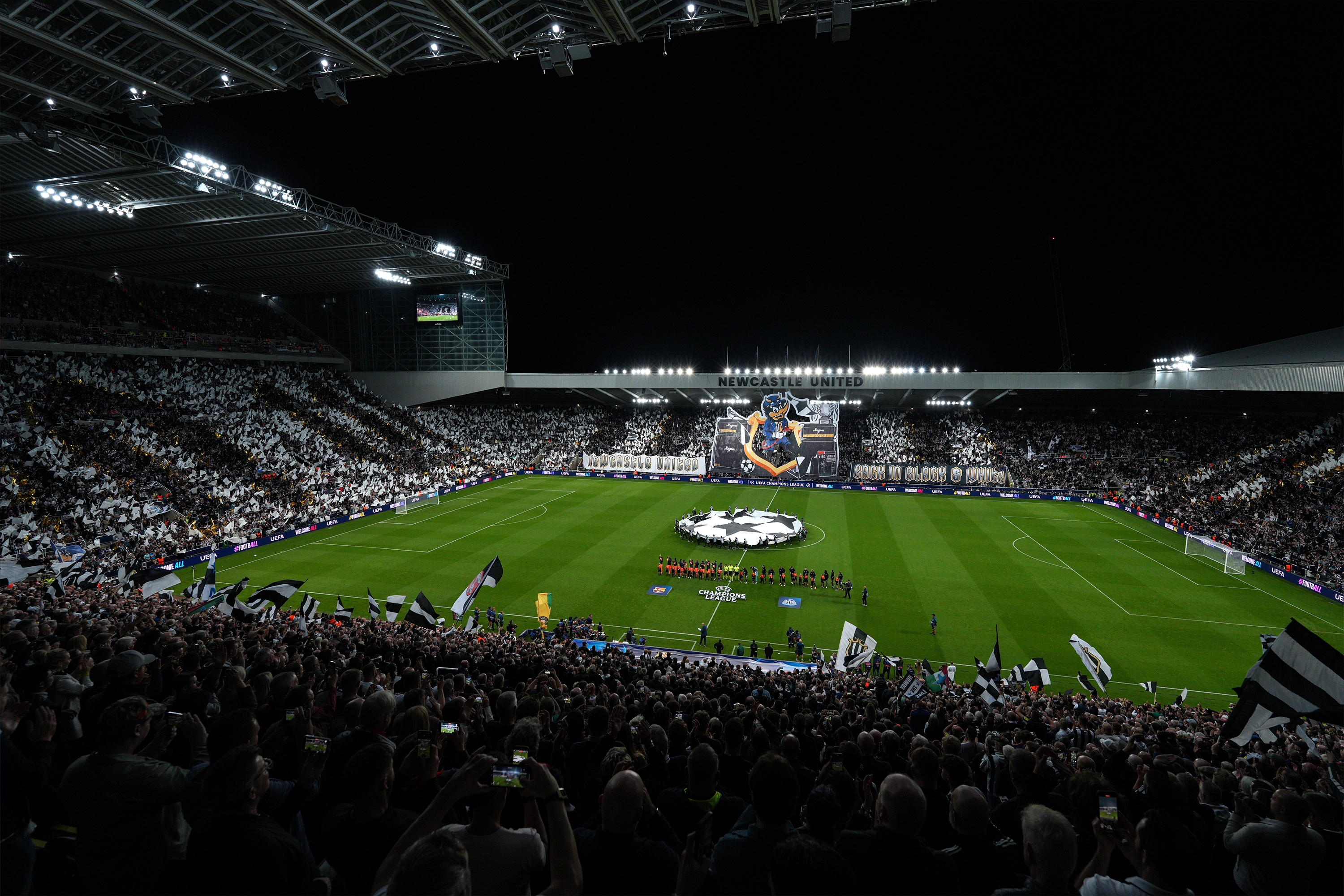 St James' Park Champions League v Barcelona