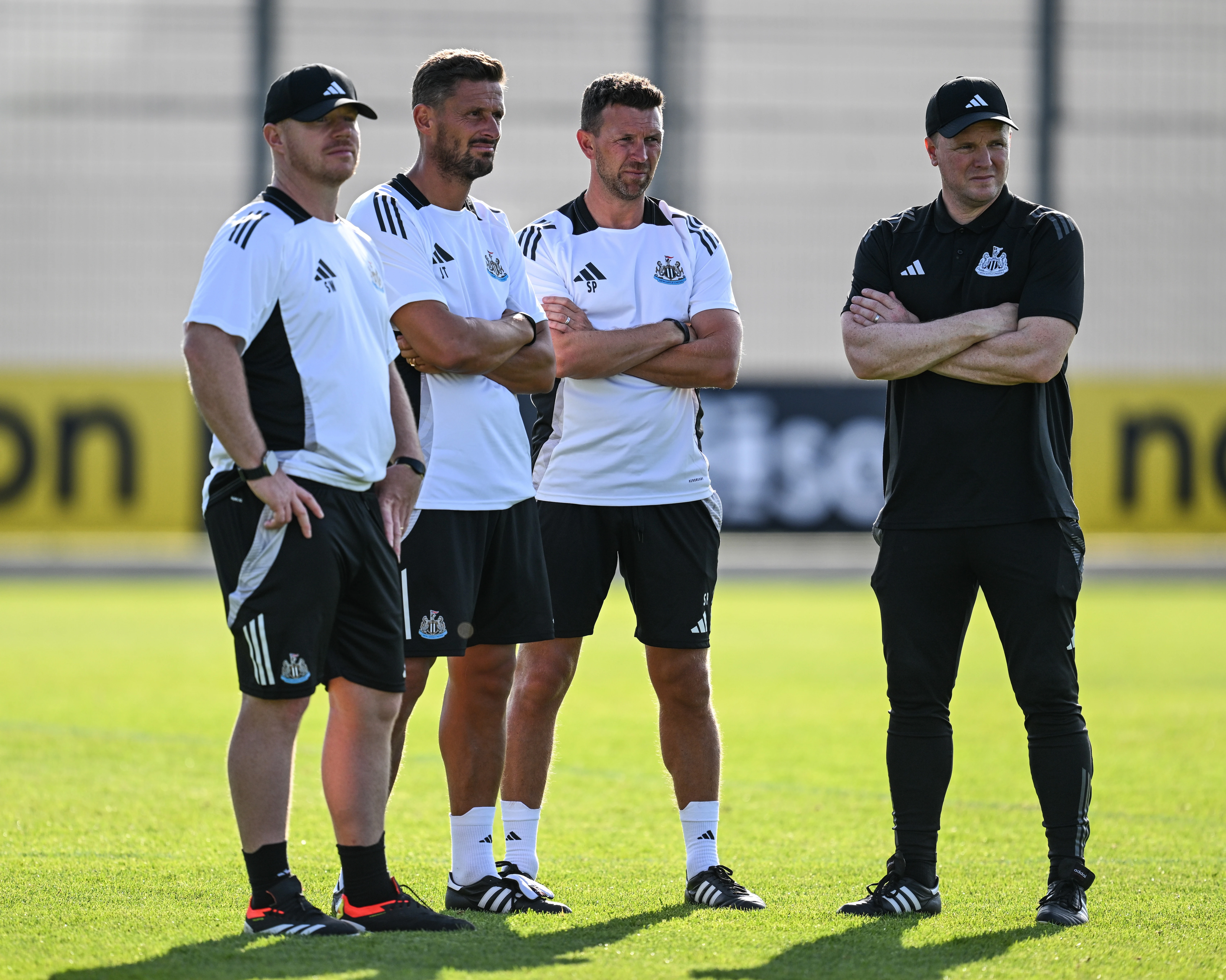 Eddie Howe and his coaching staff