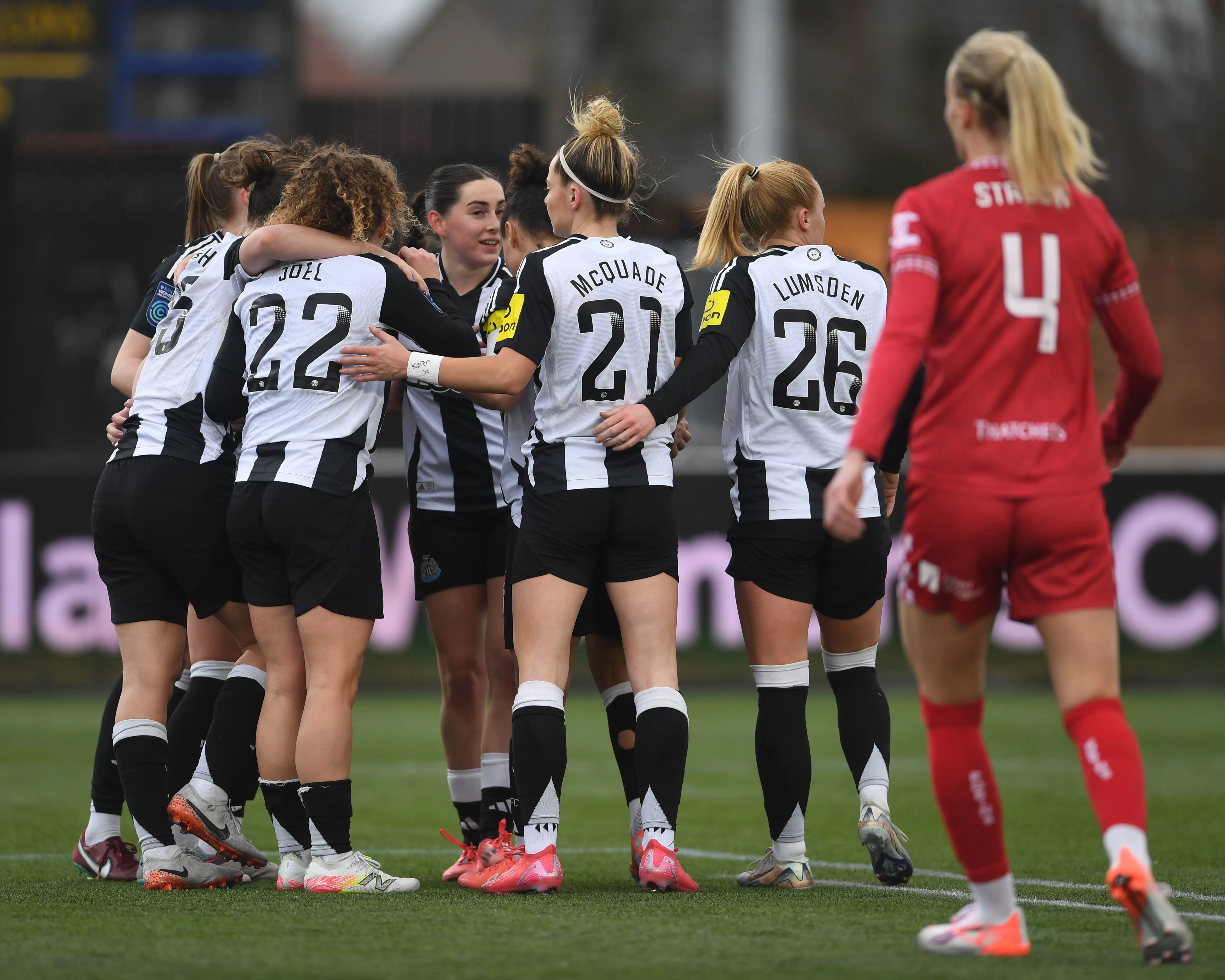 Newcastle Women celebrate Bristol City image