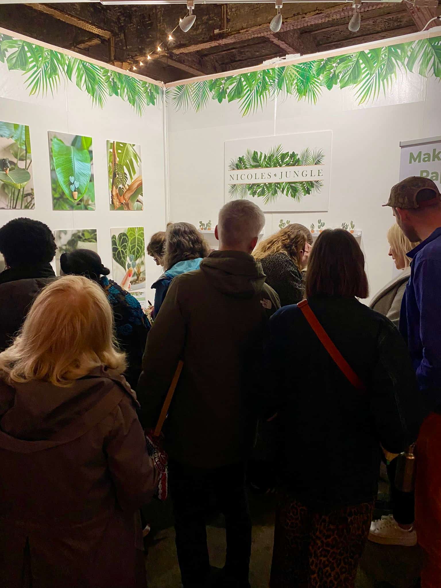 Above: the crowds and my lovely customers and friends from the show