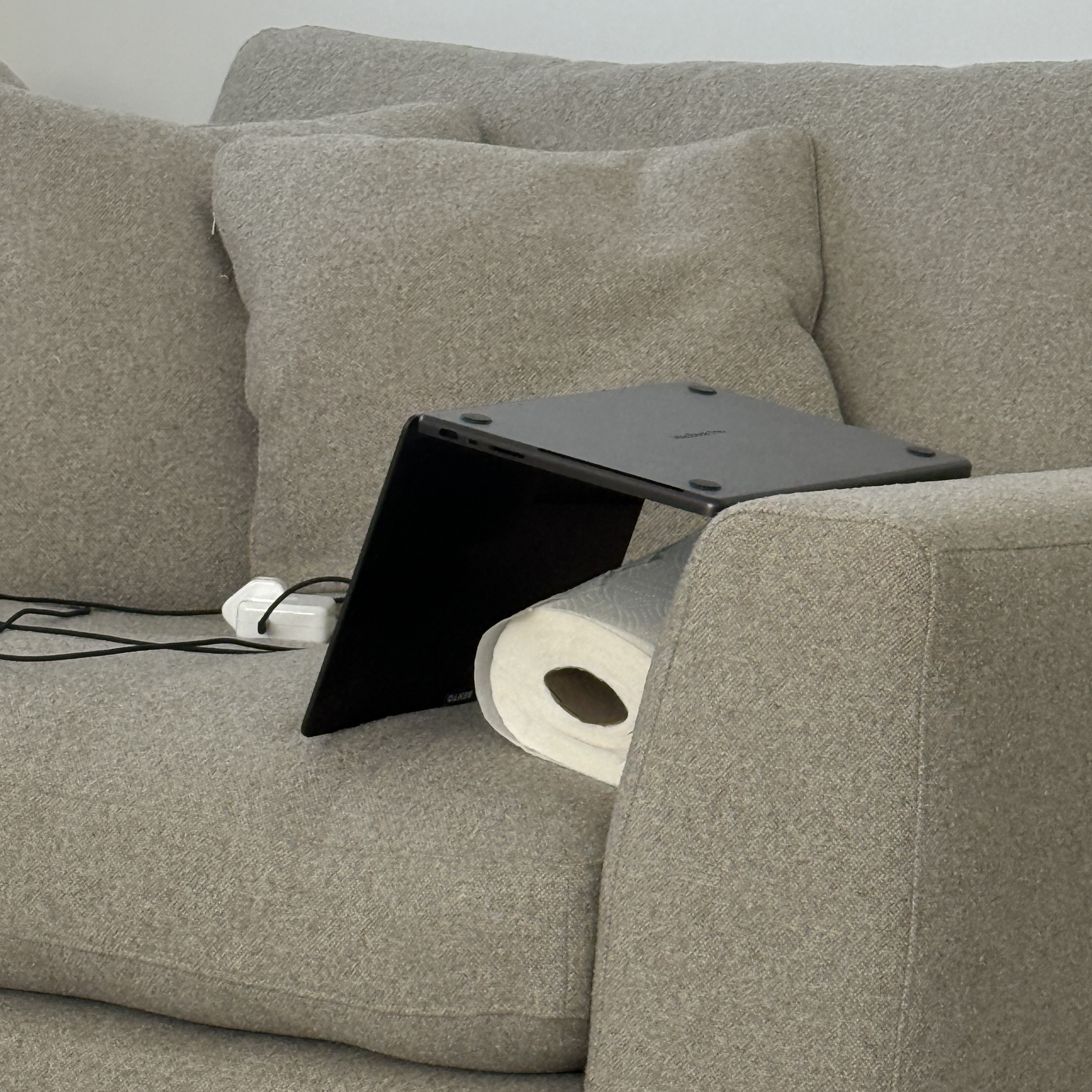 Upside down laptop