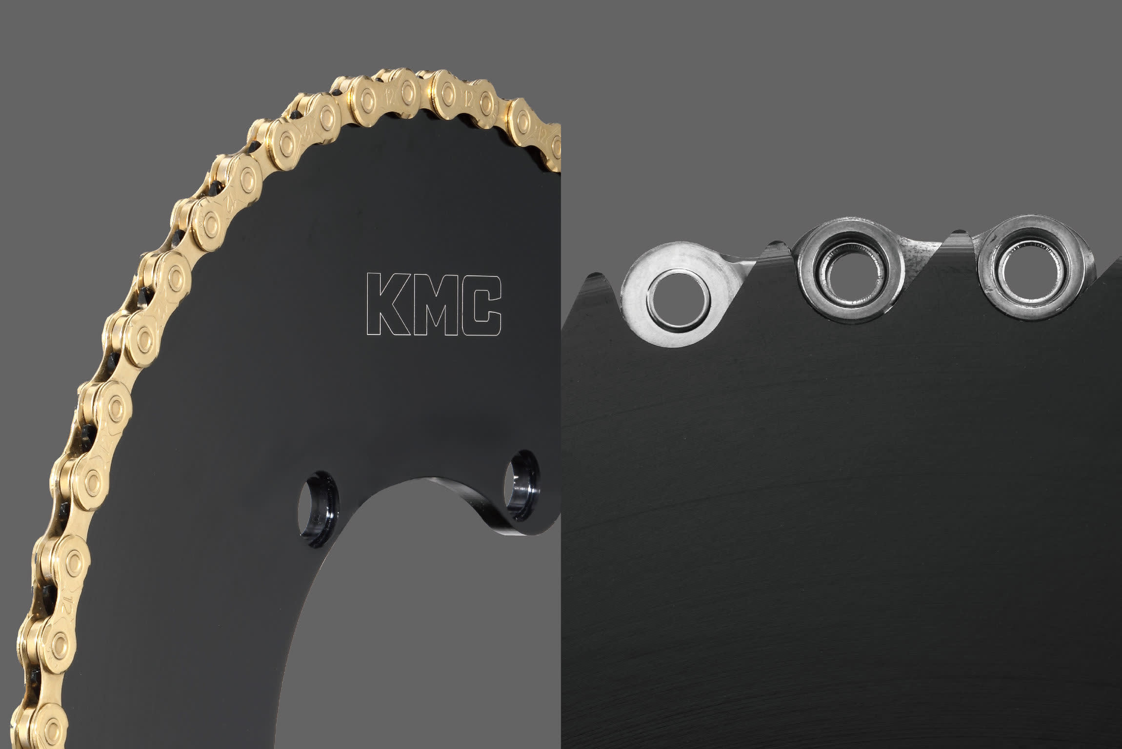 TAIPEI CYCLE d&i awards 2023 Winner: KMC Racing Duo, Bicycle Chain and Chainrings. Category: 02 Parts and components. KMC CHAIN INDUSTRIAL CO.,LTD., Tainan City, Taiwan.