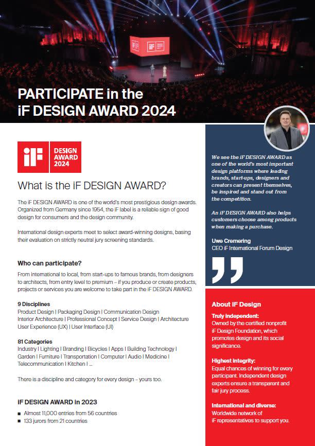 Visión general iF Design Award 2024