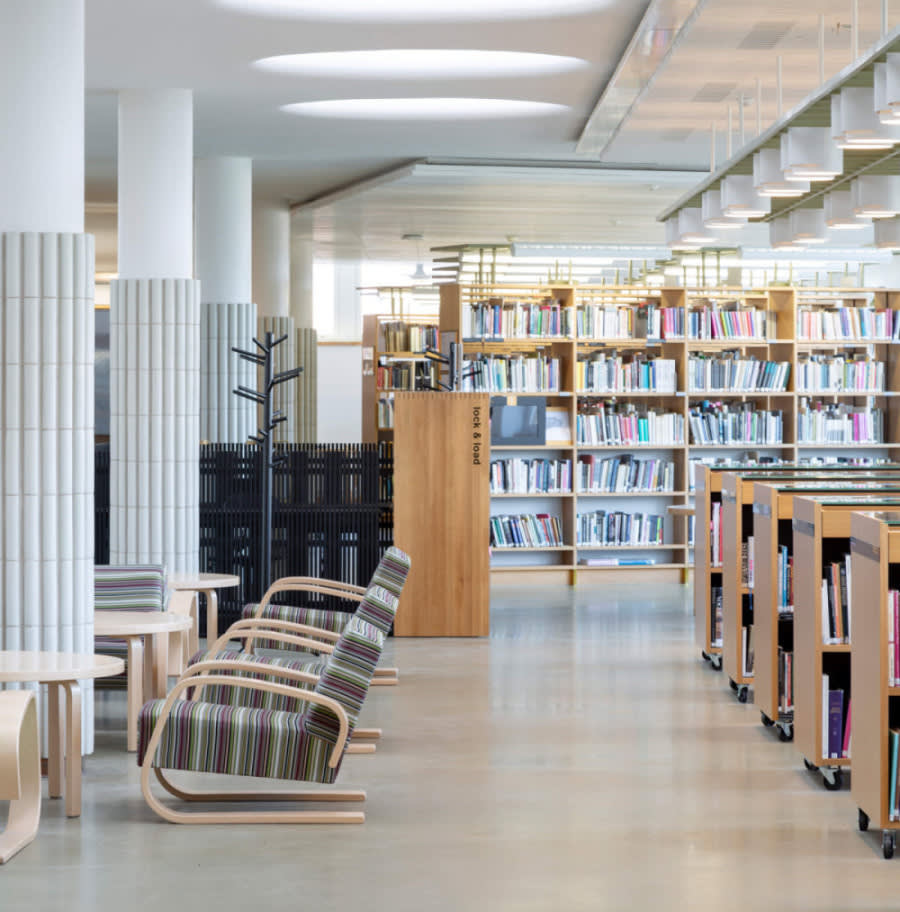 iF Design - iF Magazine: Aalto University Herlin Library by Alvar Aalto © Esa Kapila.