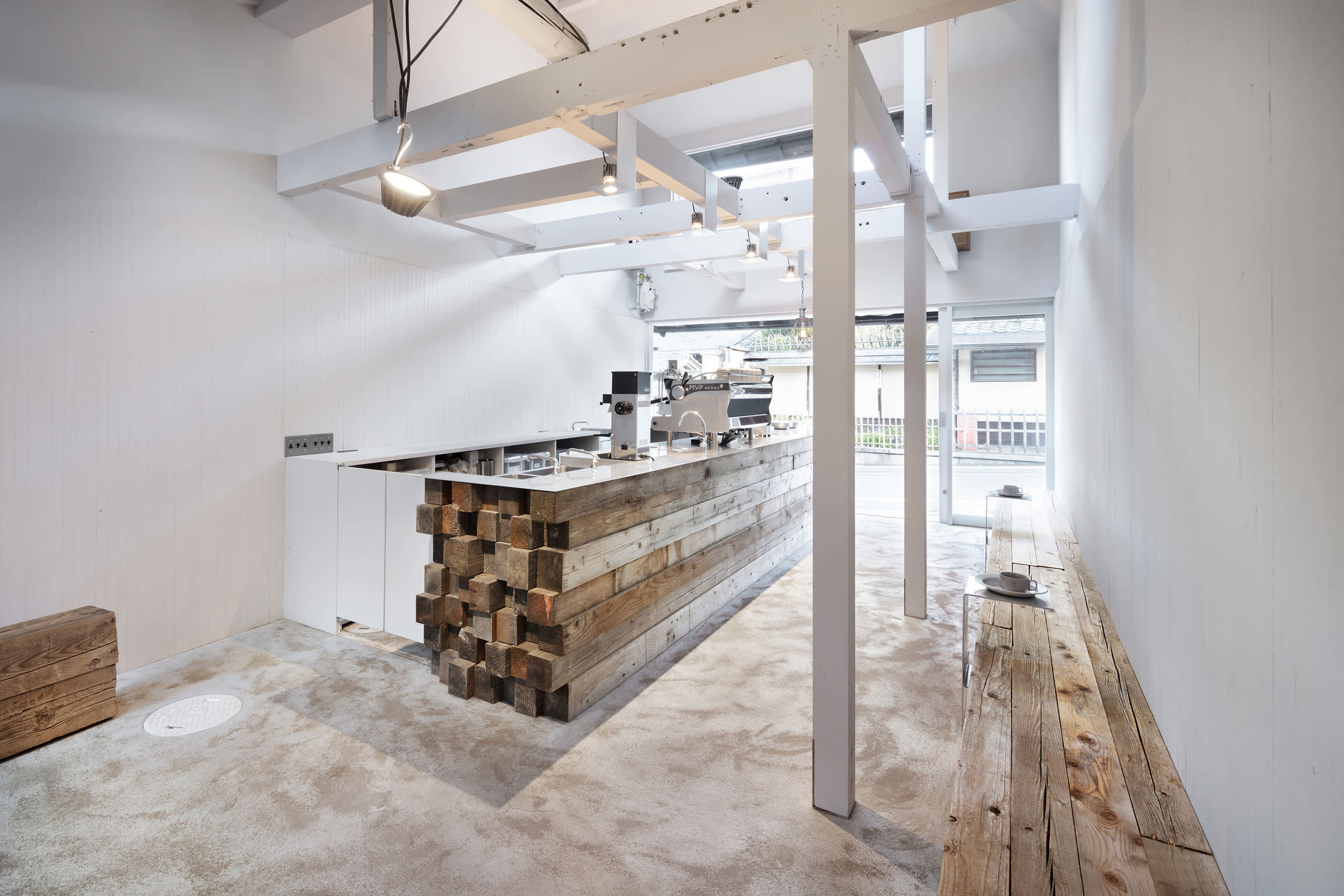 Hospitality - Bar section Café loose kyoto, Japan, Design by UNC Studio, Kyoto, Japan