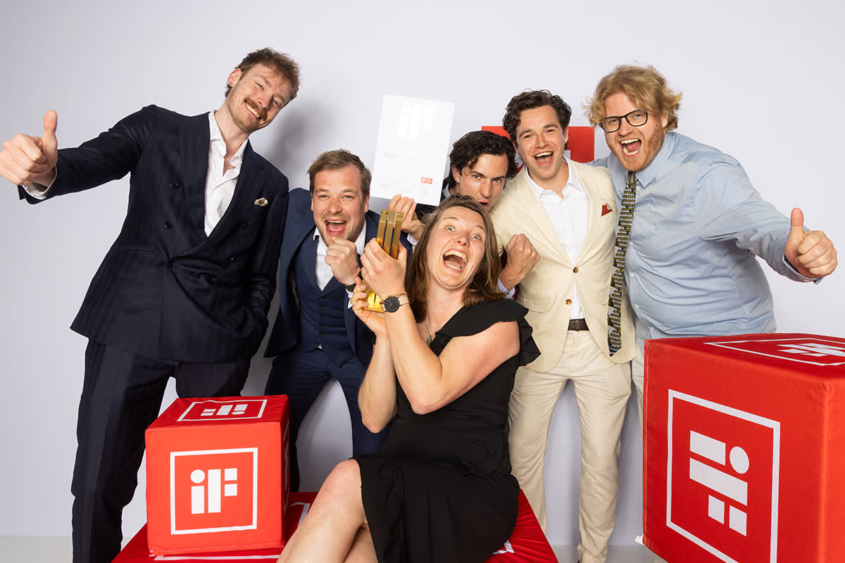 Gold Award Winners 2026 are celebrating their great success in the audience at the iF Design Award Night in Berlin.